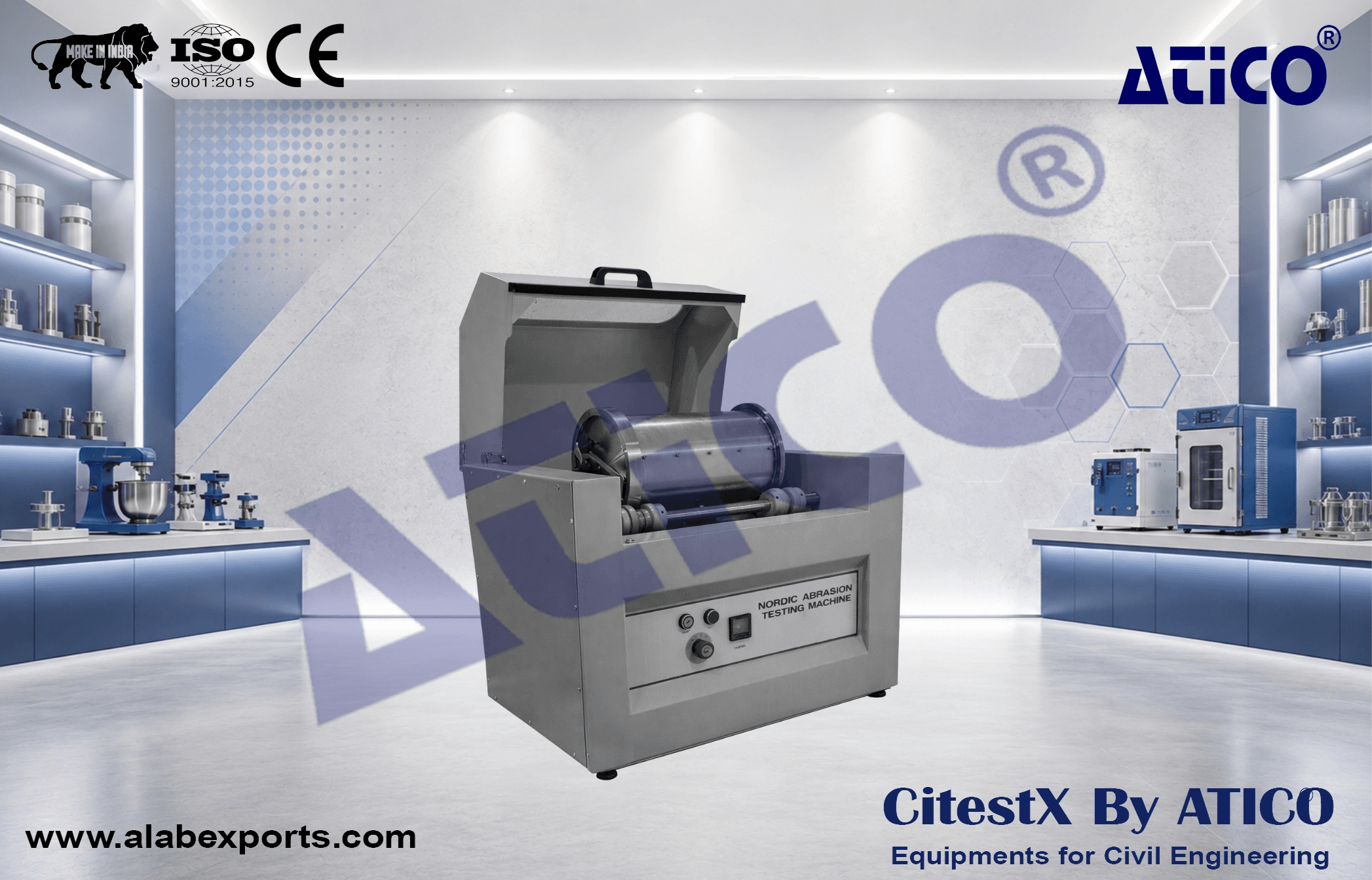 Nordic Abrasion Testing Machine