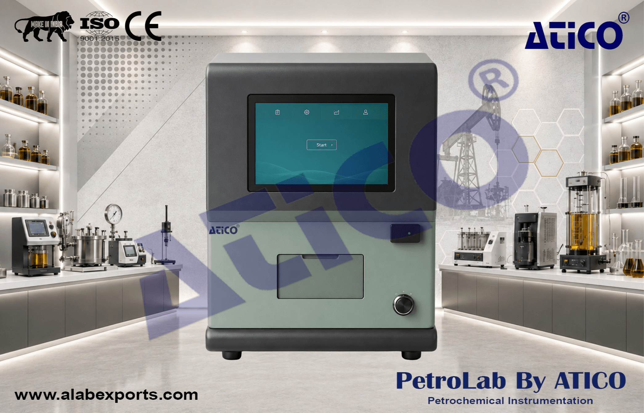 Normally Closed Cup Flash Point Testing Equipment by ATICO EXPORT