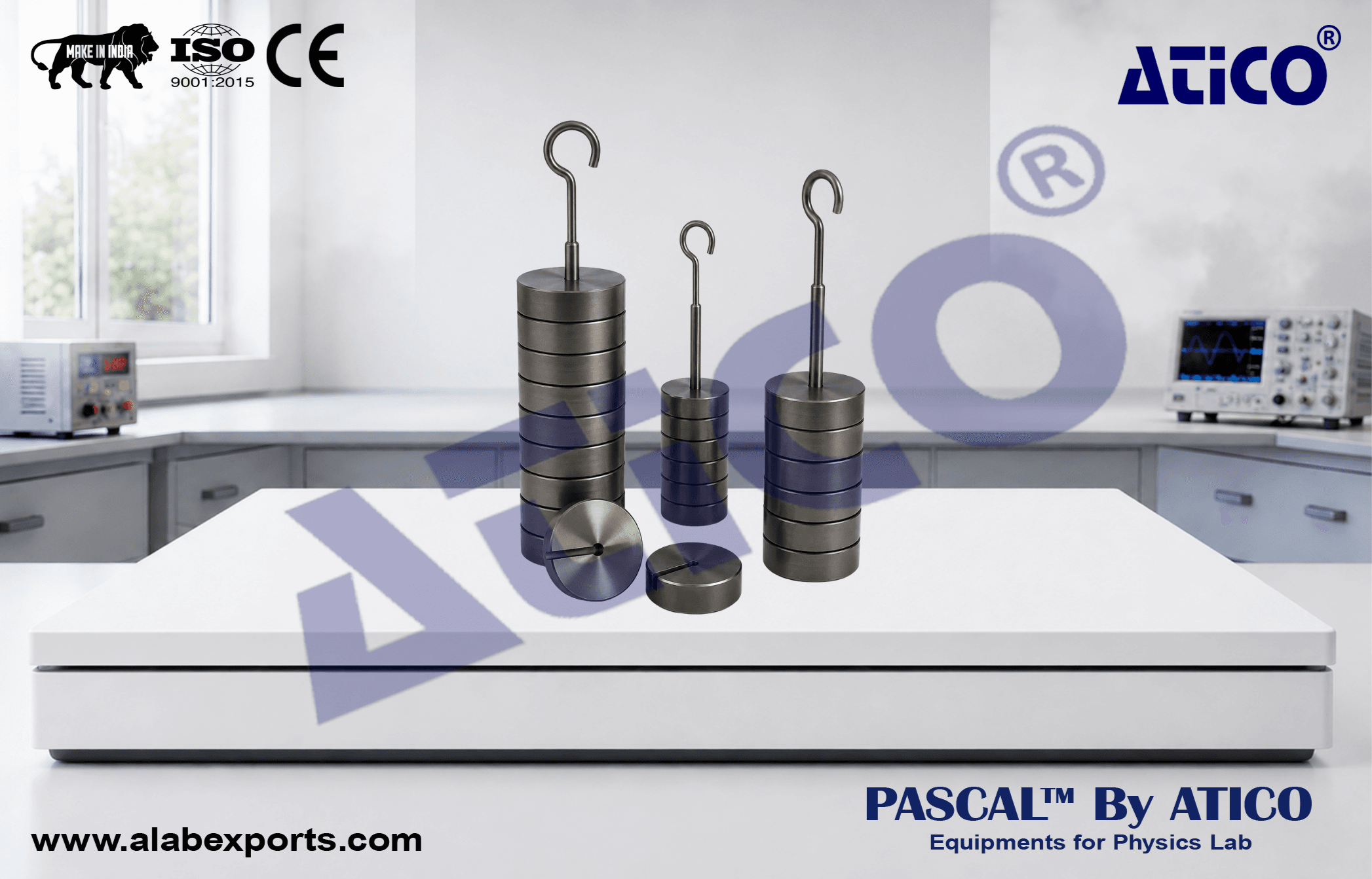 Set of Slotted Weights in Cast Iron