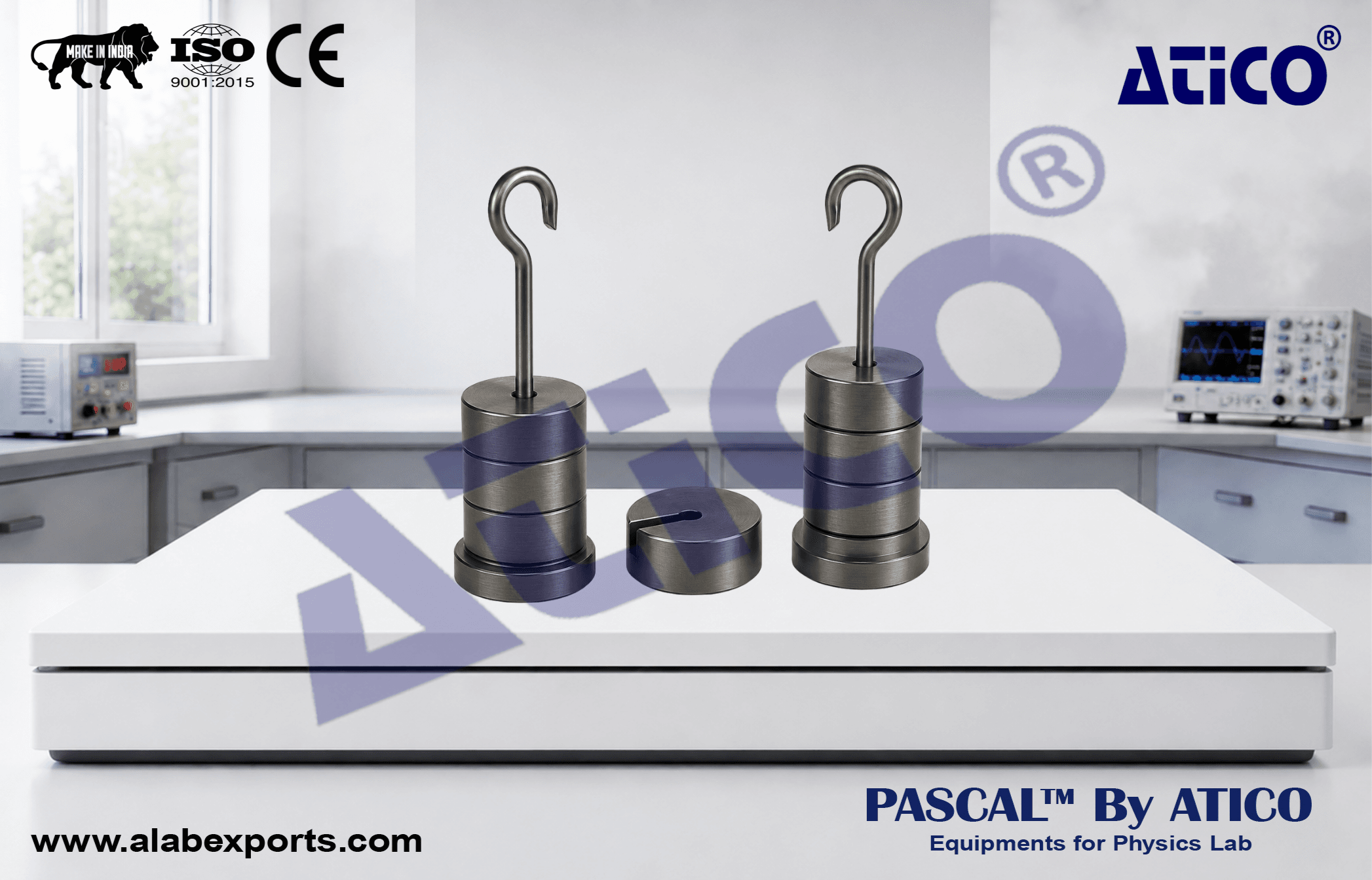 Set of Slotted Weights in Iron