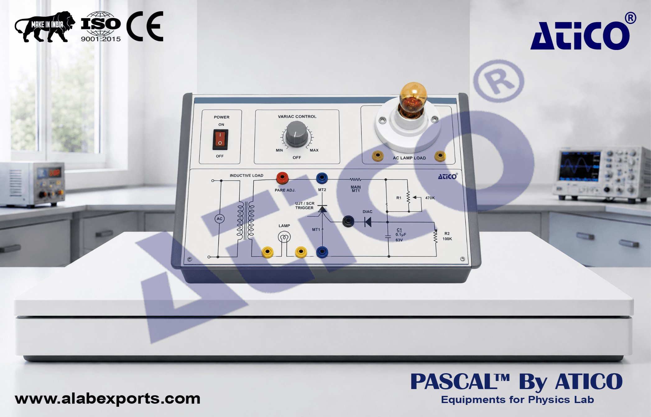 Single Phase AC Phase Control by Triac-Diac Trainer