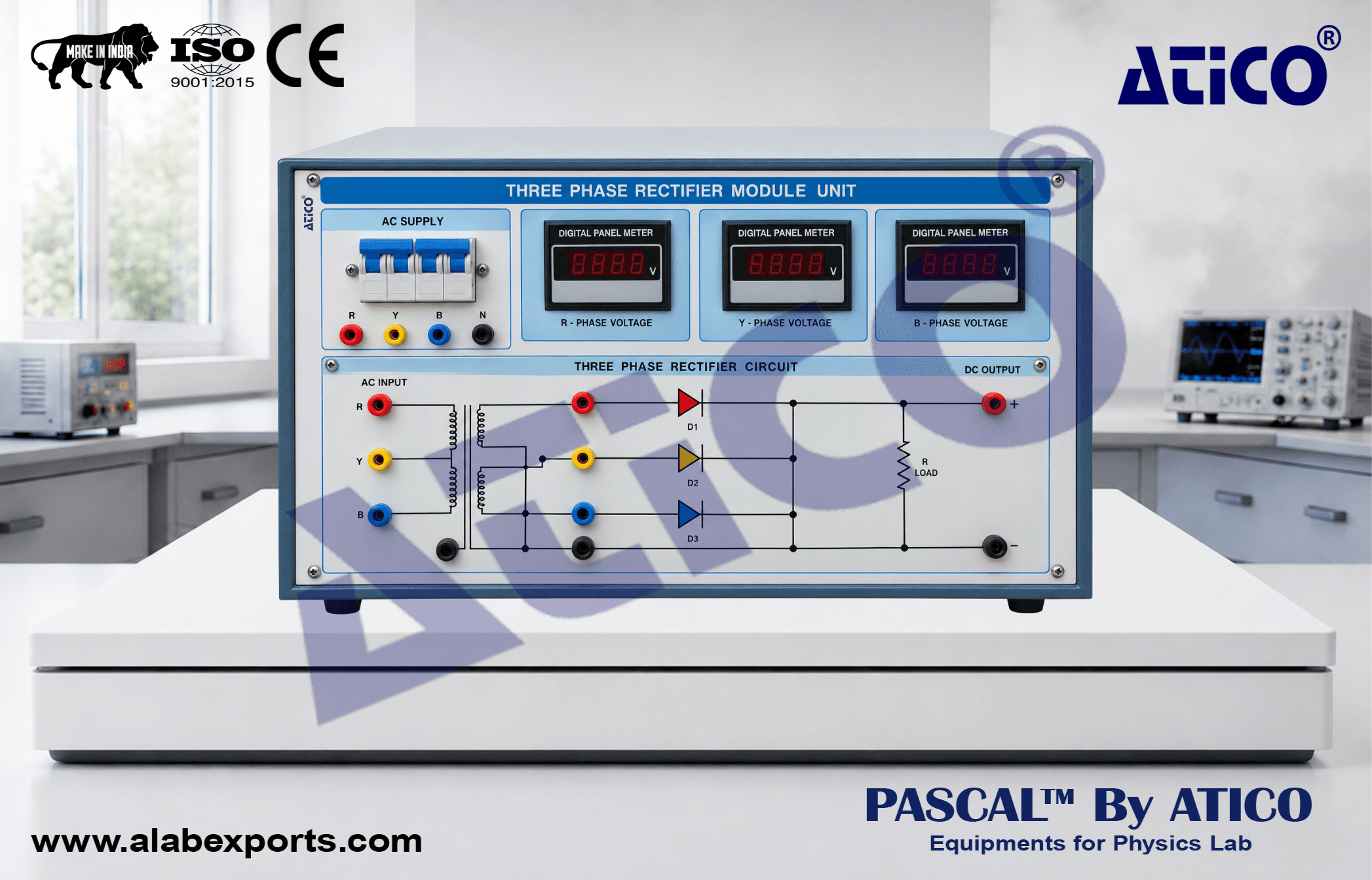 Three Phase Half Wave Uncontrolled Rectifier