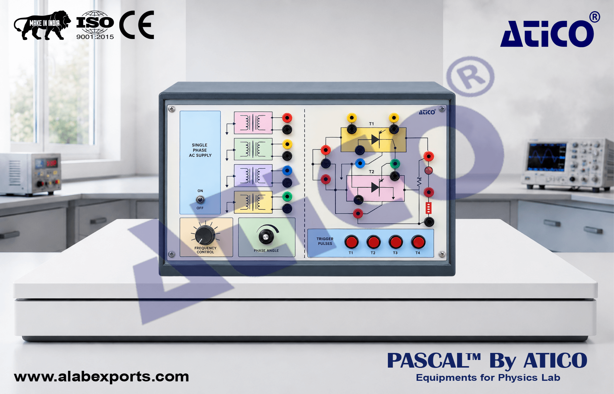 SCR Single Phase Half Controlled Rectifier RC Firing