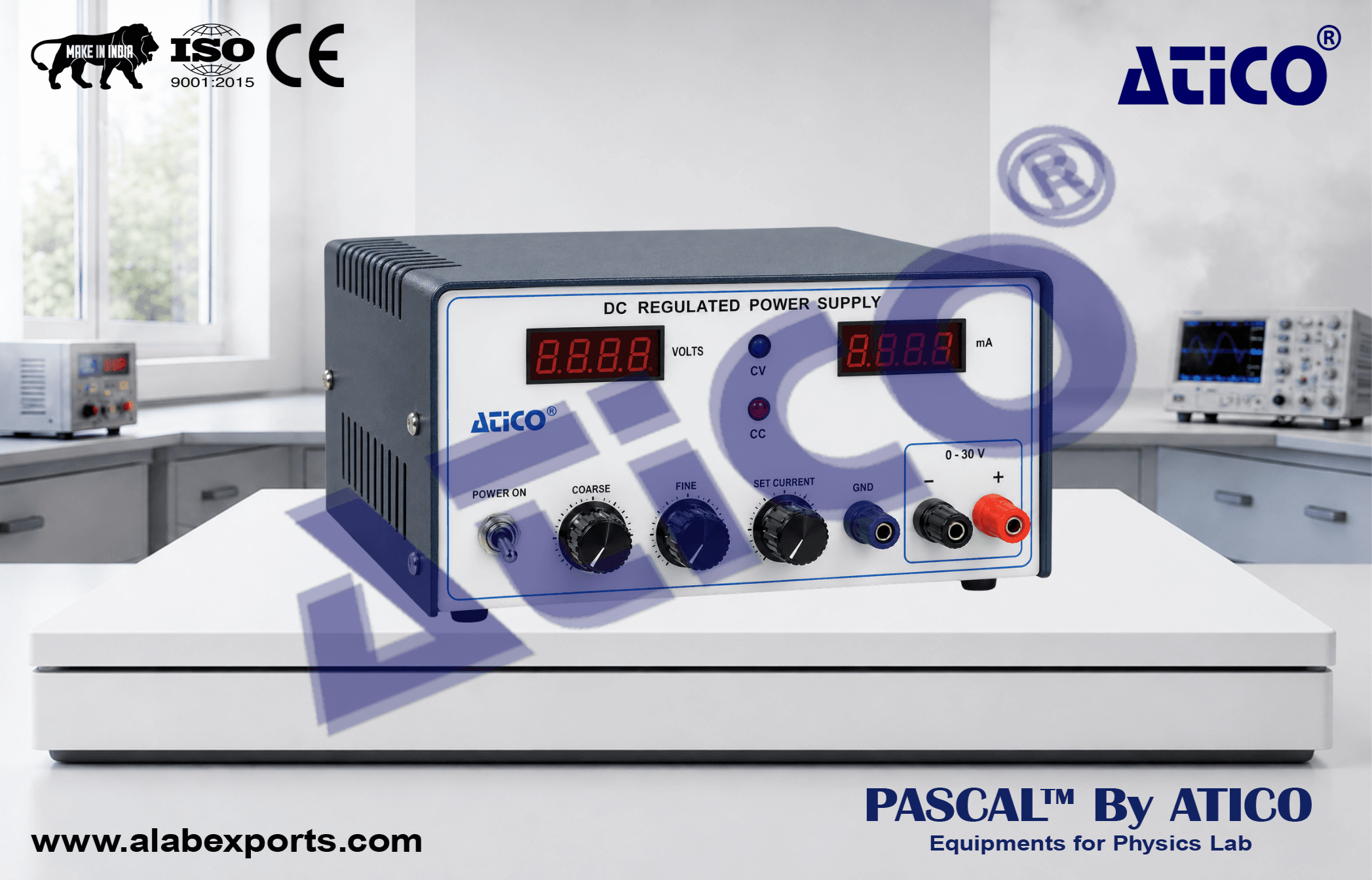 CV CC Power Supply with Volt & Current Meters