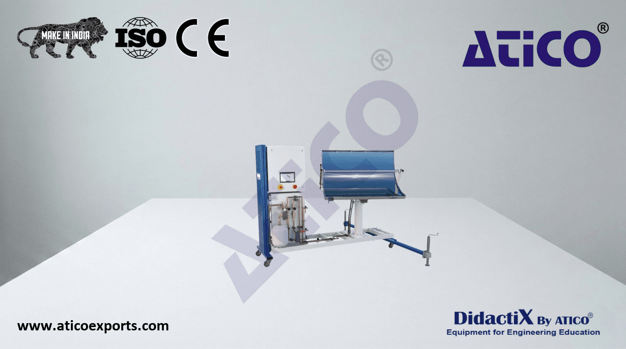 Parabolic trough collector with solar tracking