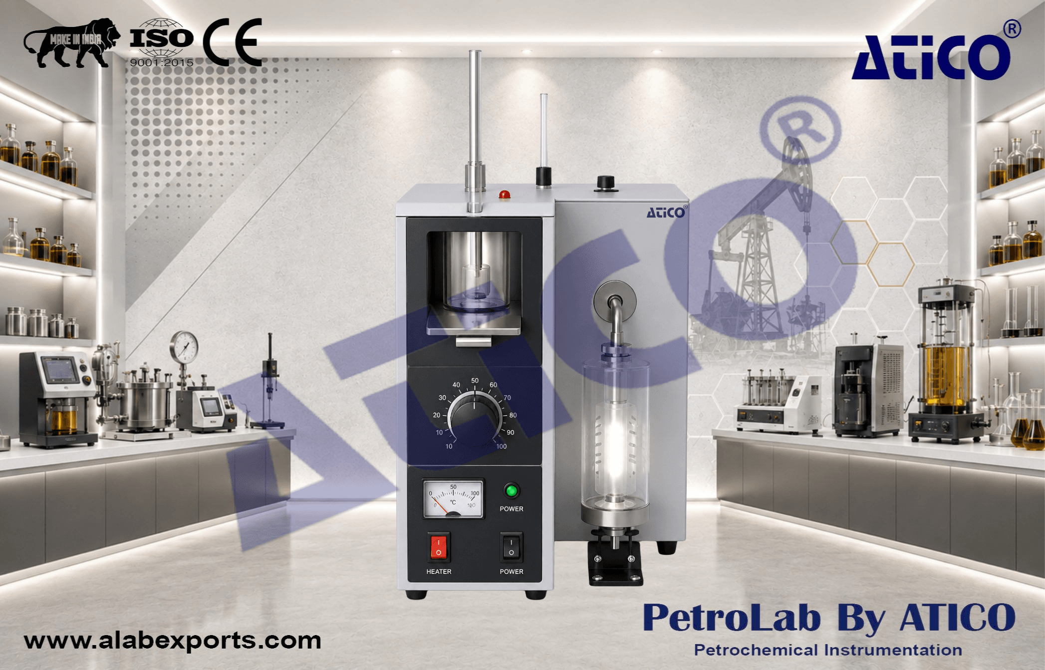Petroleum Product Atmospheric Distillation Testing Equipment Single Tube by ATICO EXPORT