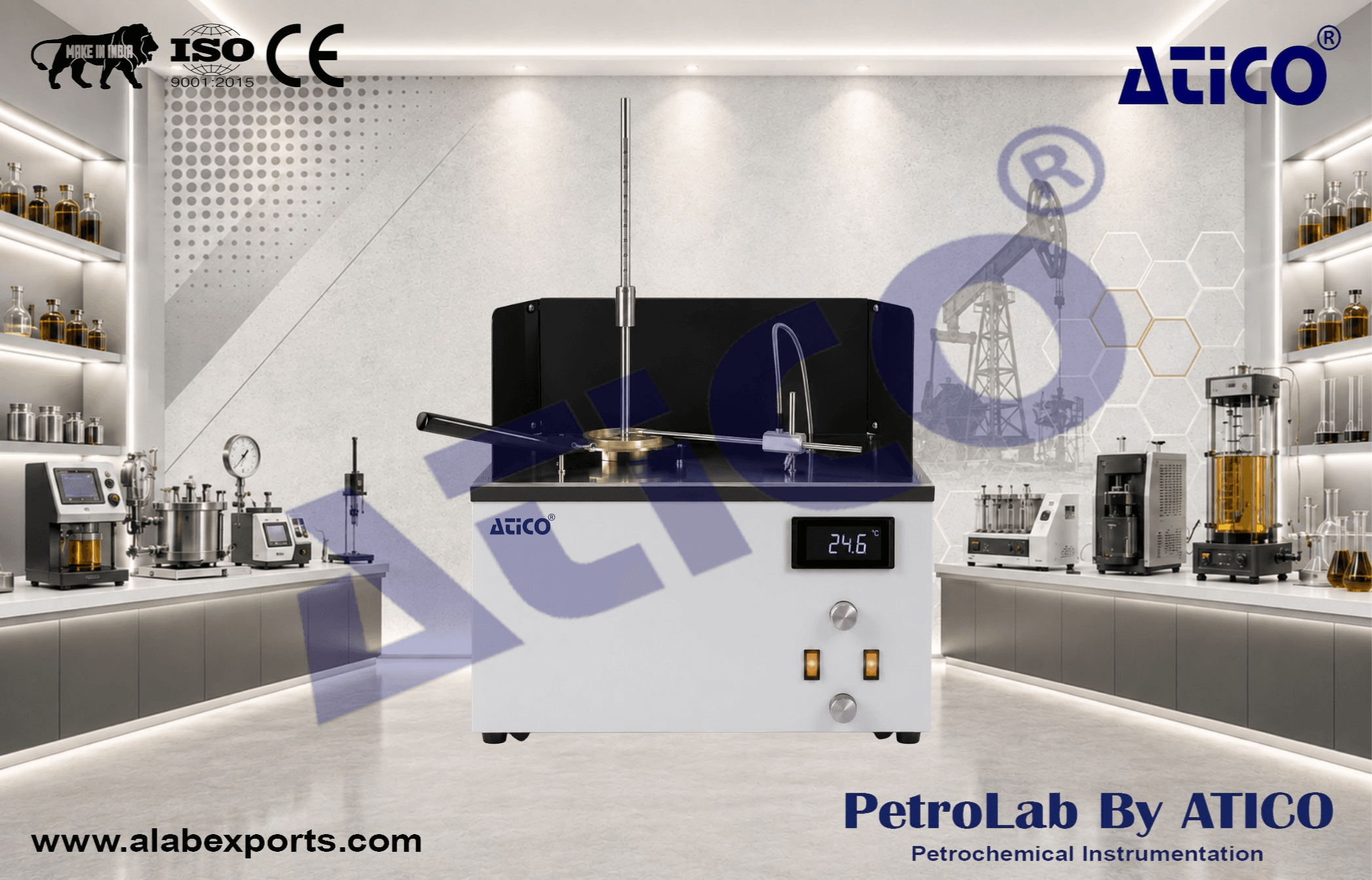 Petroleum Product Flash and Fire Point Testing Equipment by ATICO EXPORT