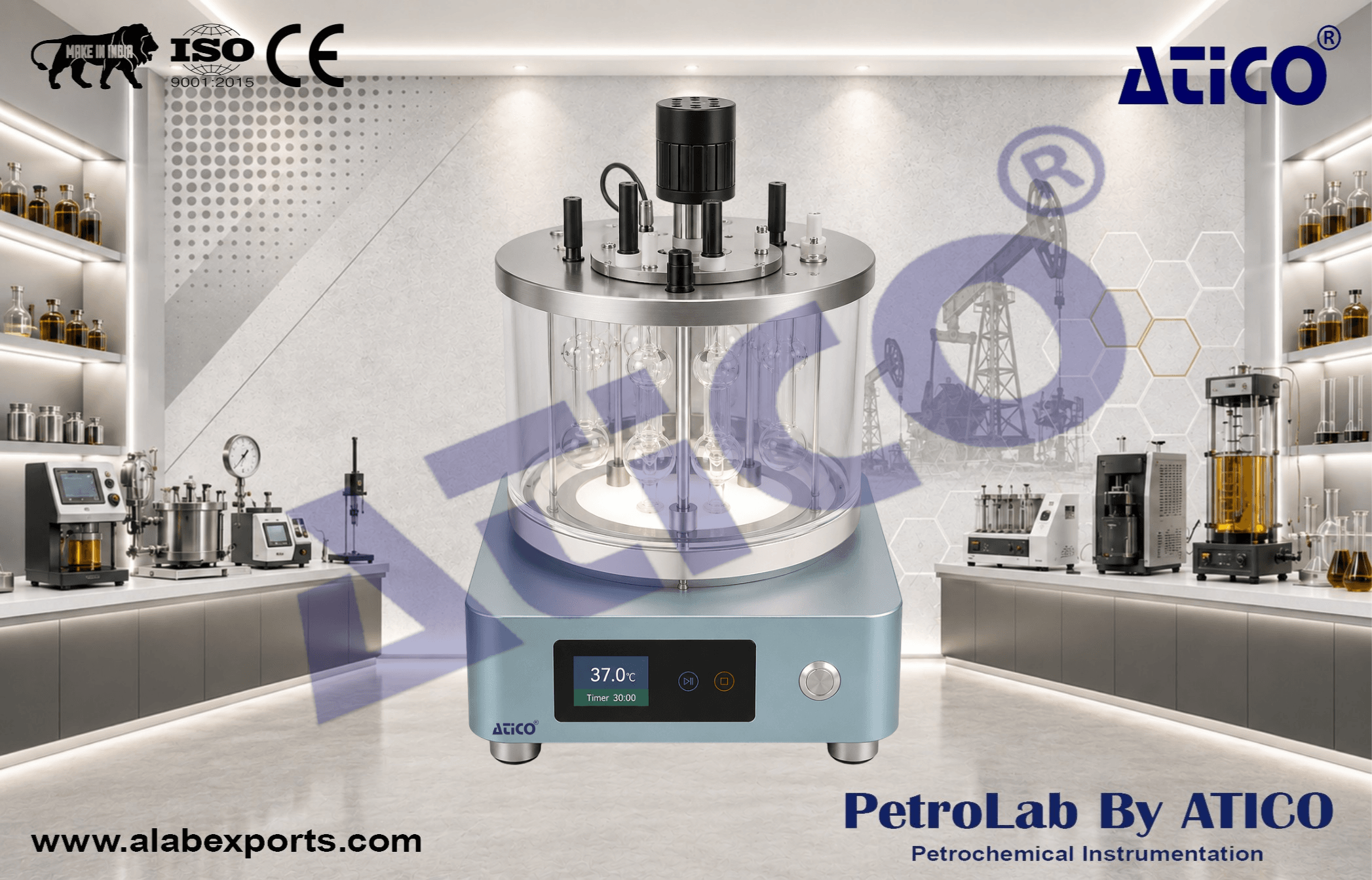 Petroleum Product Kinematic Viscosity Testing Equipment by ATICO EXPORT