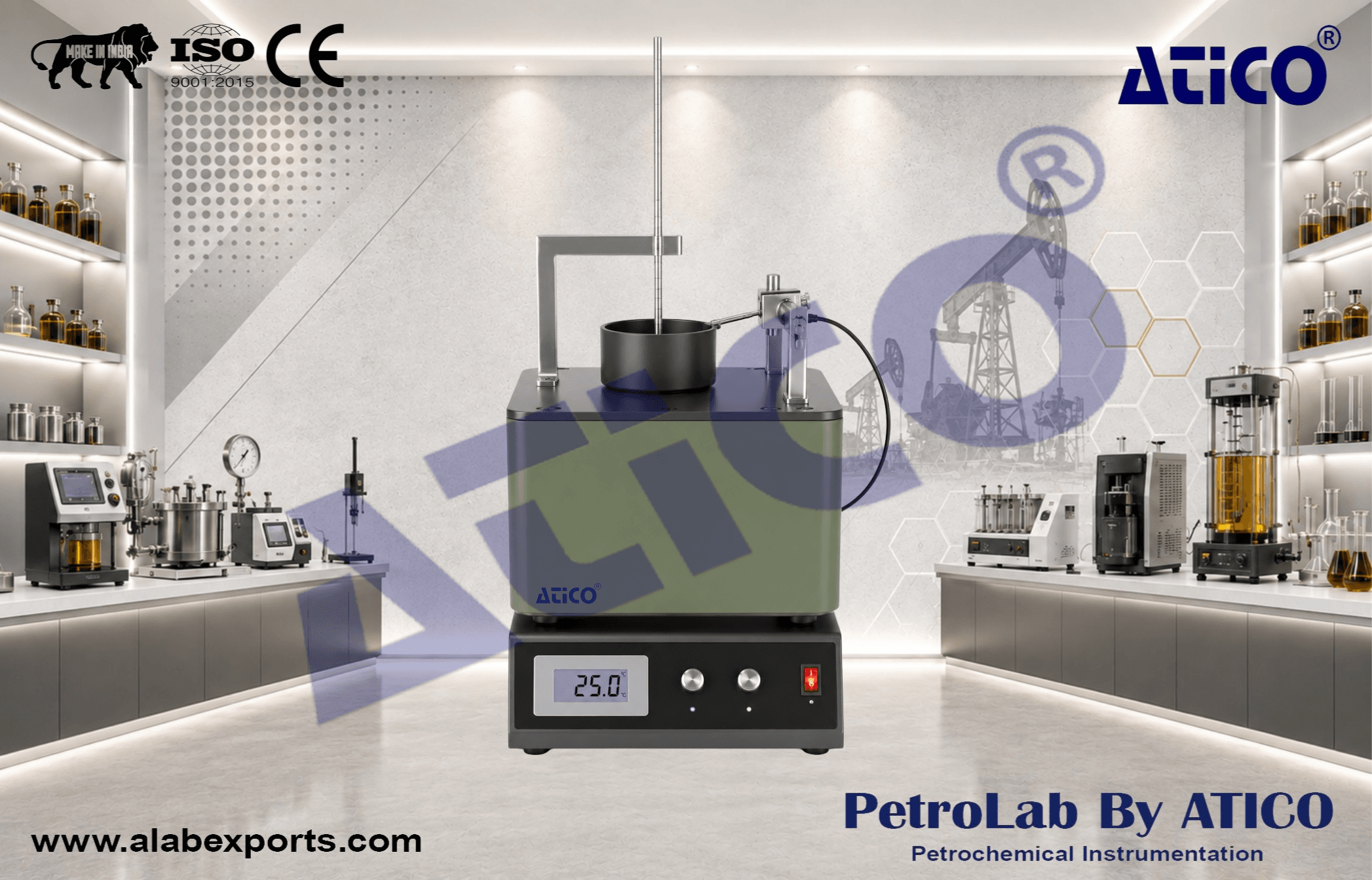 Petroleum Product Open Cup Flash Point Testing Equipment by ATICO EXPORT