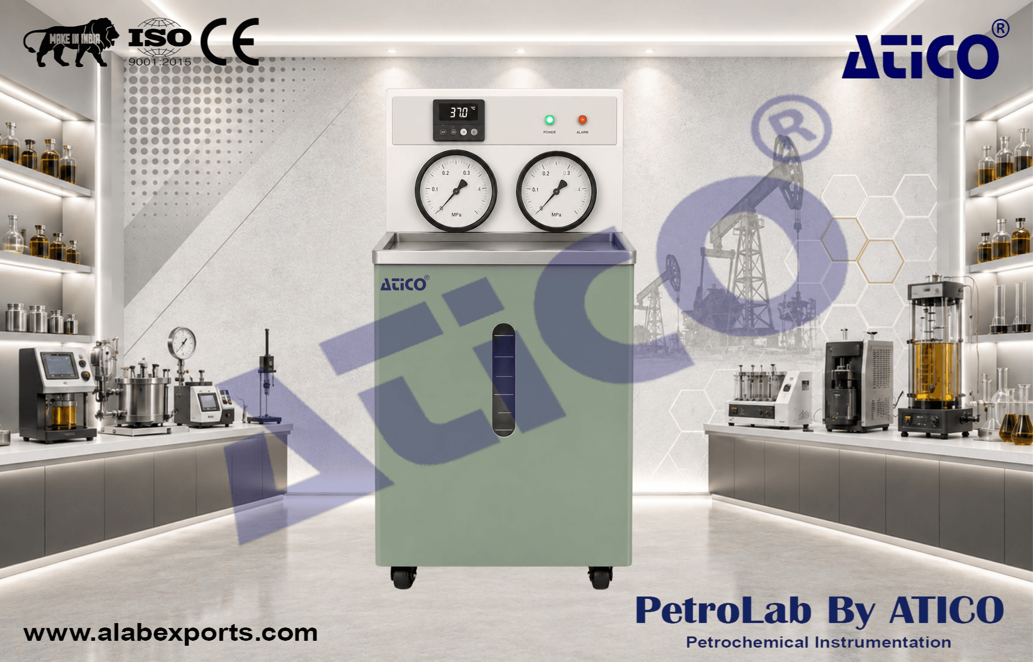 Petroleum Product Vapor Pressure Testing Equipment Reid Method by ATICO EXPORT