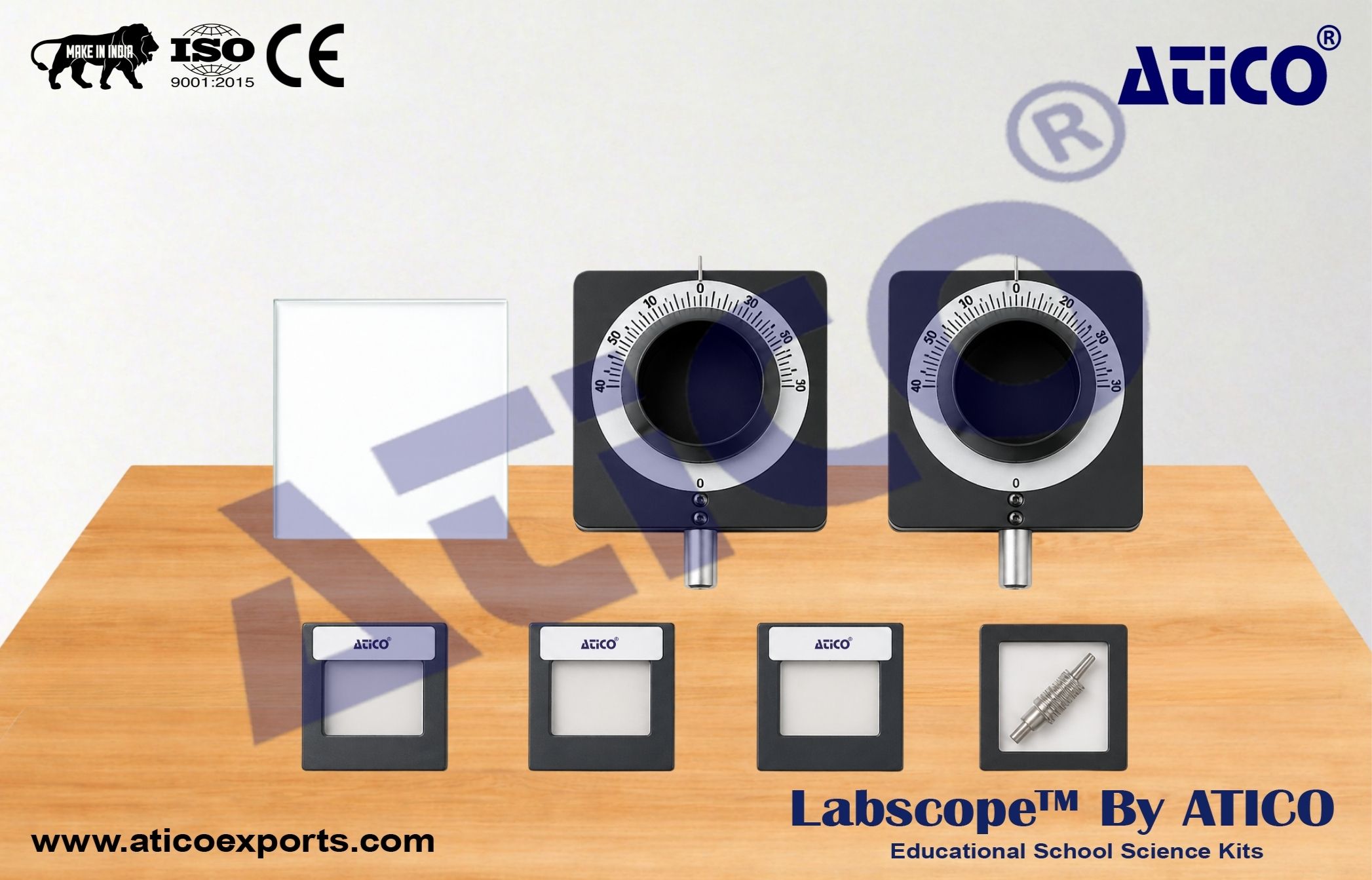 Physics Science experiments on wave opticsfor Student and Lab Use in Schools & Colleges ATICO Export