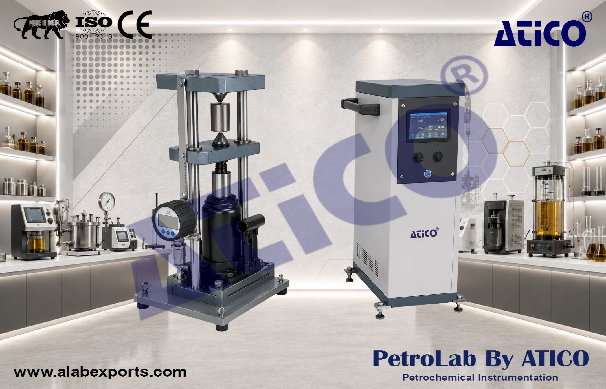 Point load tester - ASTM D5731 Reservoir geomechanics Instruments
