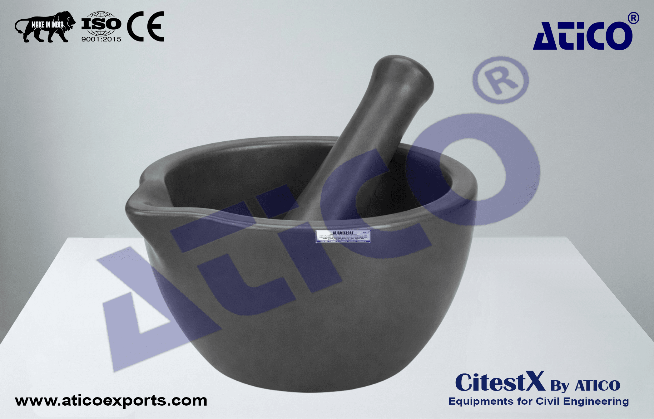 Porcelain Mortar with Pestle