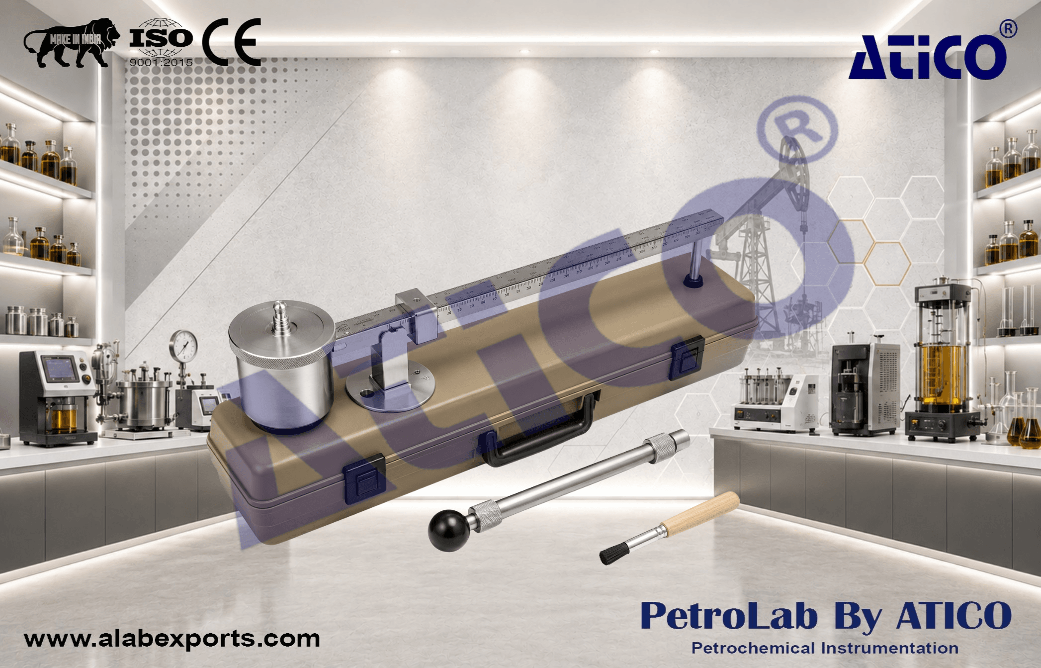 Pressurized Fluid Density Scale Cement Density Testing by ATICO EXPORT