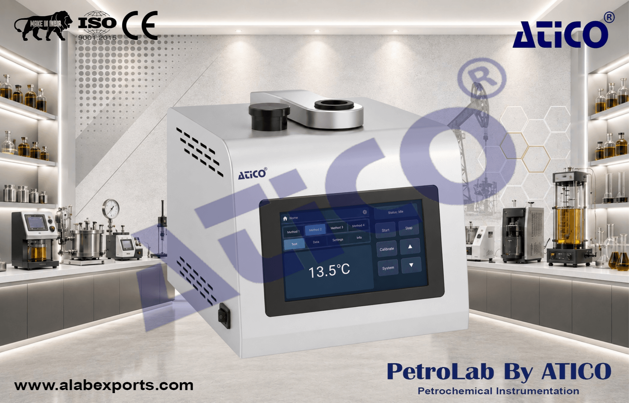 Rapid Micro Automatic Open Closed Cup Flash Point Testing Equipment by ATICO EXPORT
