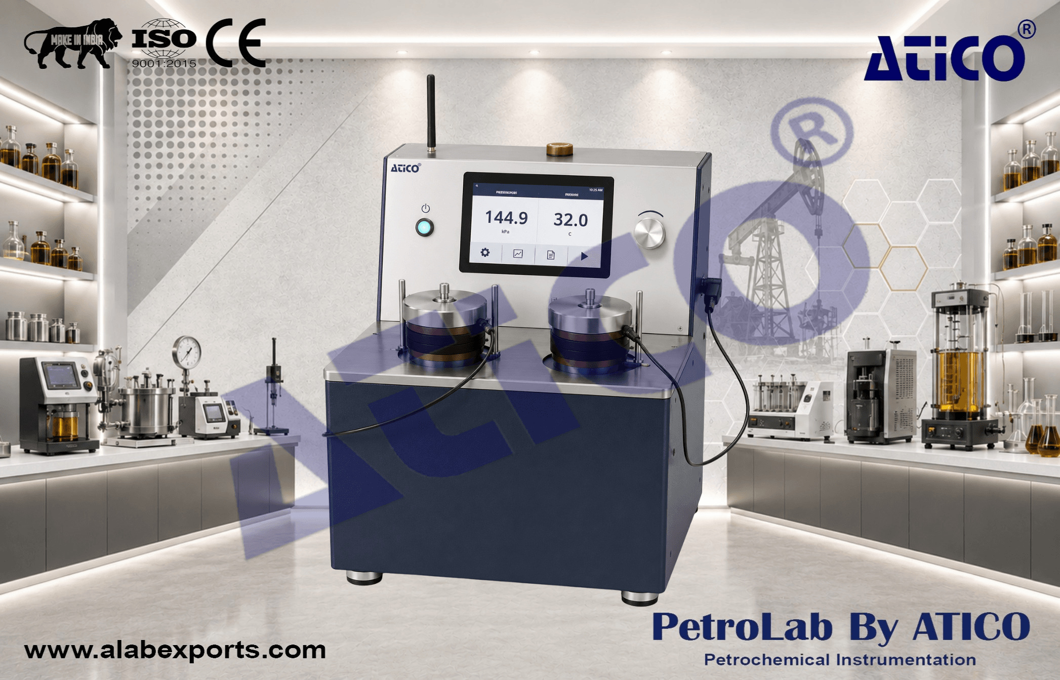 Recording Atmospheric Consistometer oil and petroleum testing instruments by ATICO EXPORT