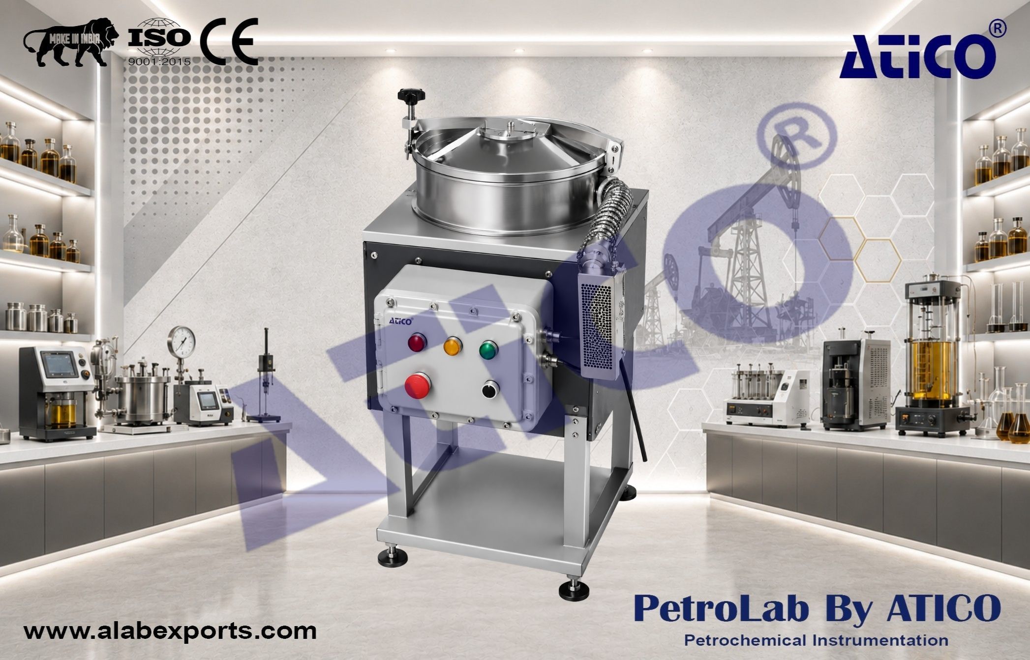 Recovery still for solvent laboratory and Oilfield instruments