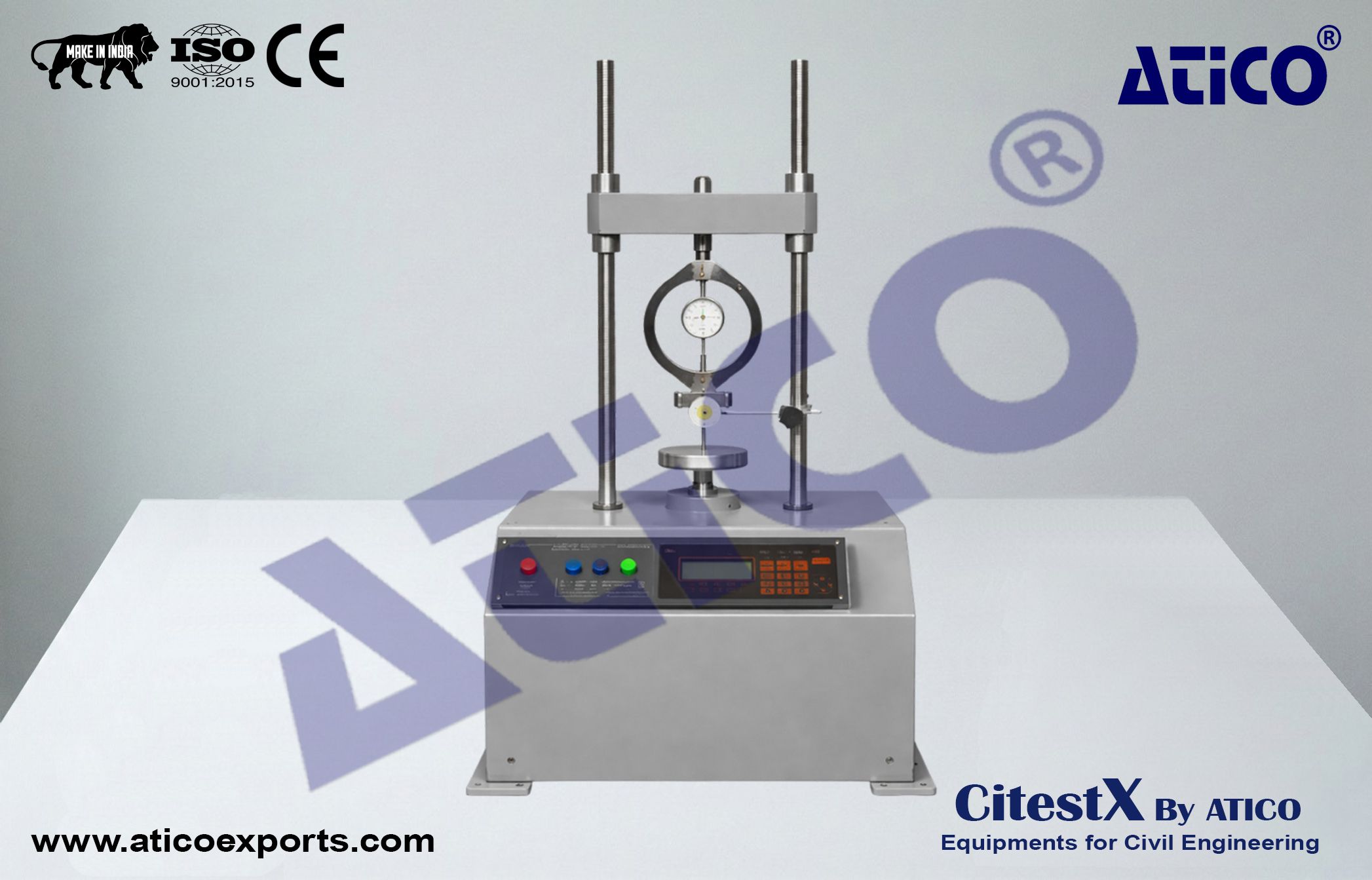 Unconfined Compression Tester for Rocks