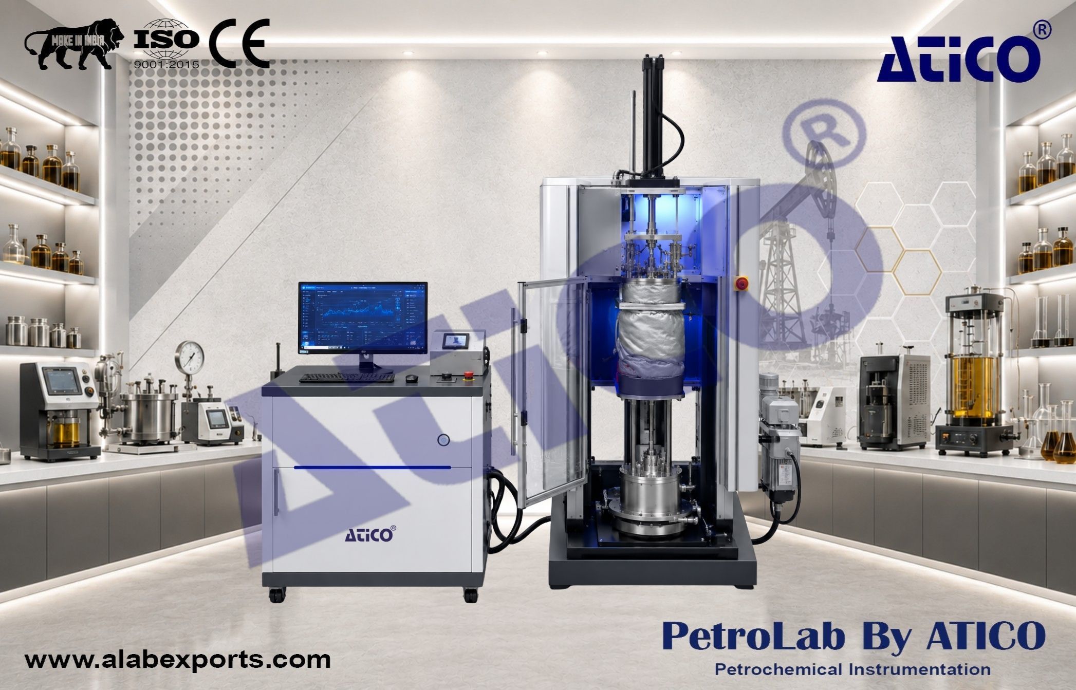 Rock triaxial testing system Reservoir geomechanics Instruments