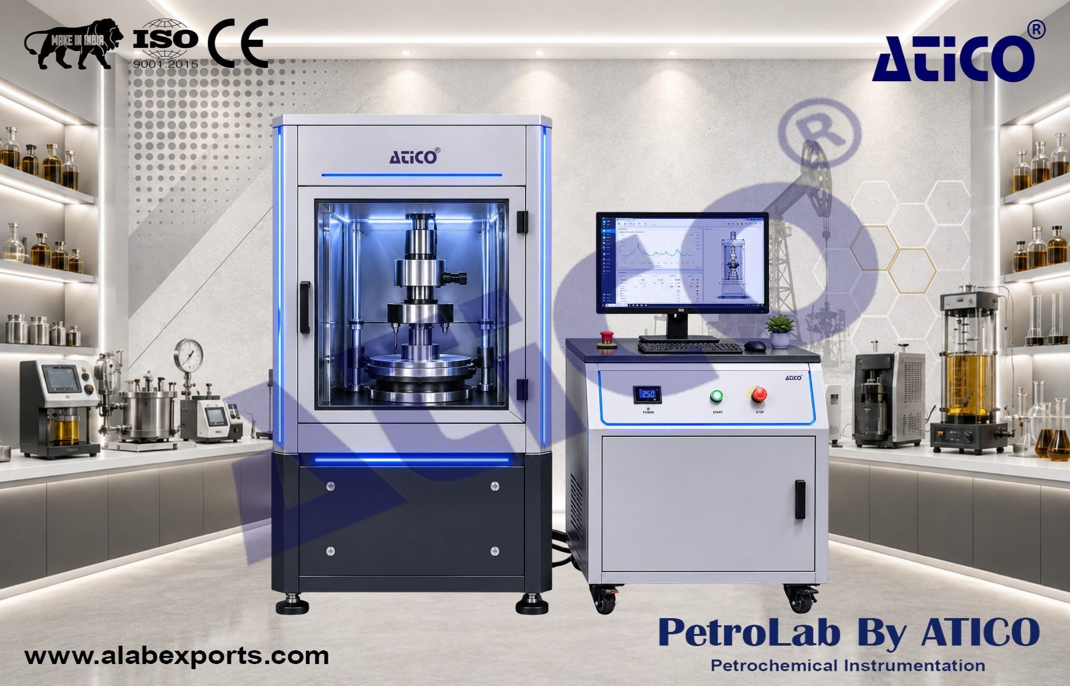 Rock uniaxial and triaxial compression tester Reservoir geomechanics Instruments