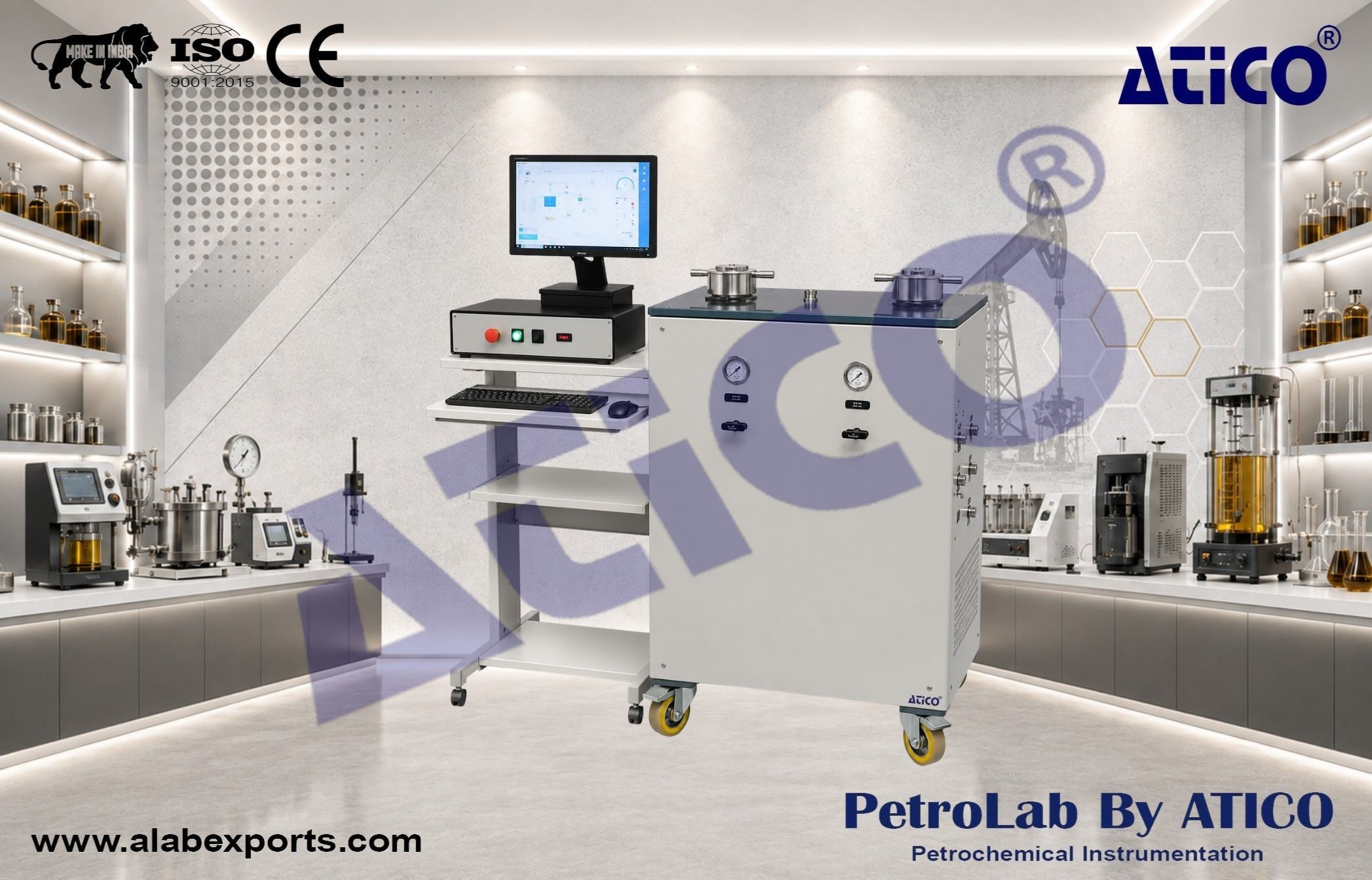 Rotating disk reactor Reservoir stimulation Matrix acidizing Instruments