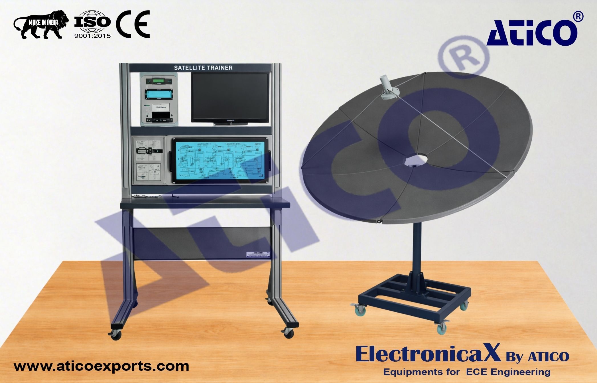 Satellite TVRO System Trainer