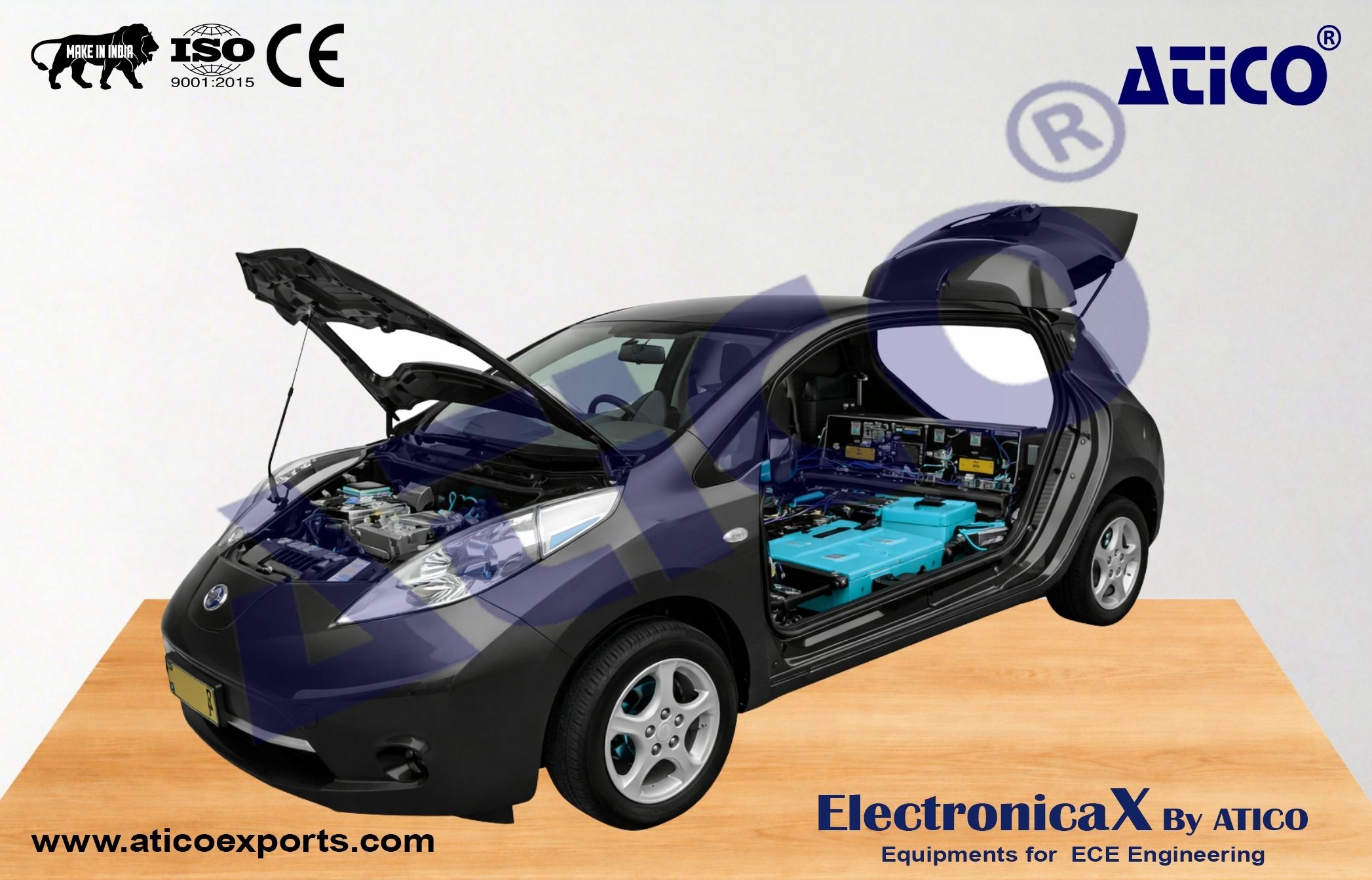 Sectioned Automotive Vehicle Chassis Electric Vehicle 