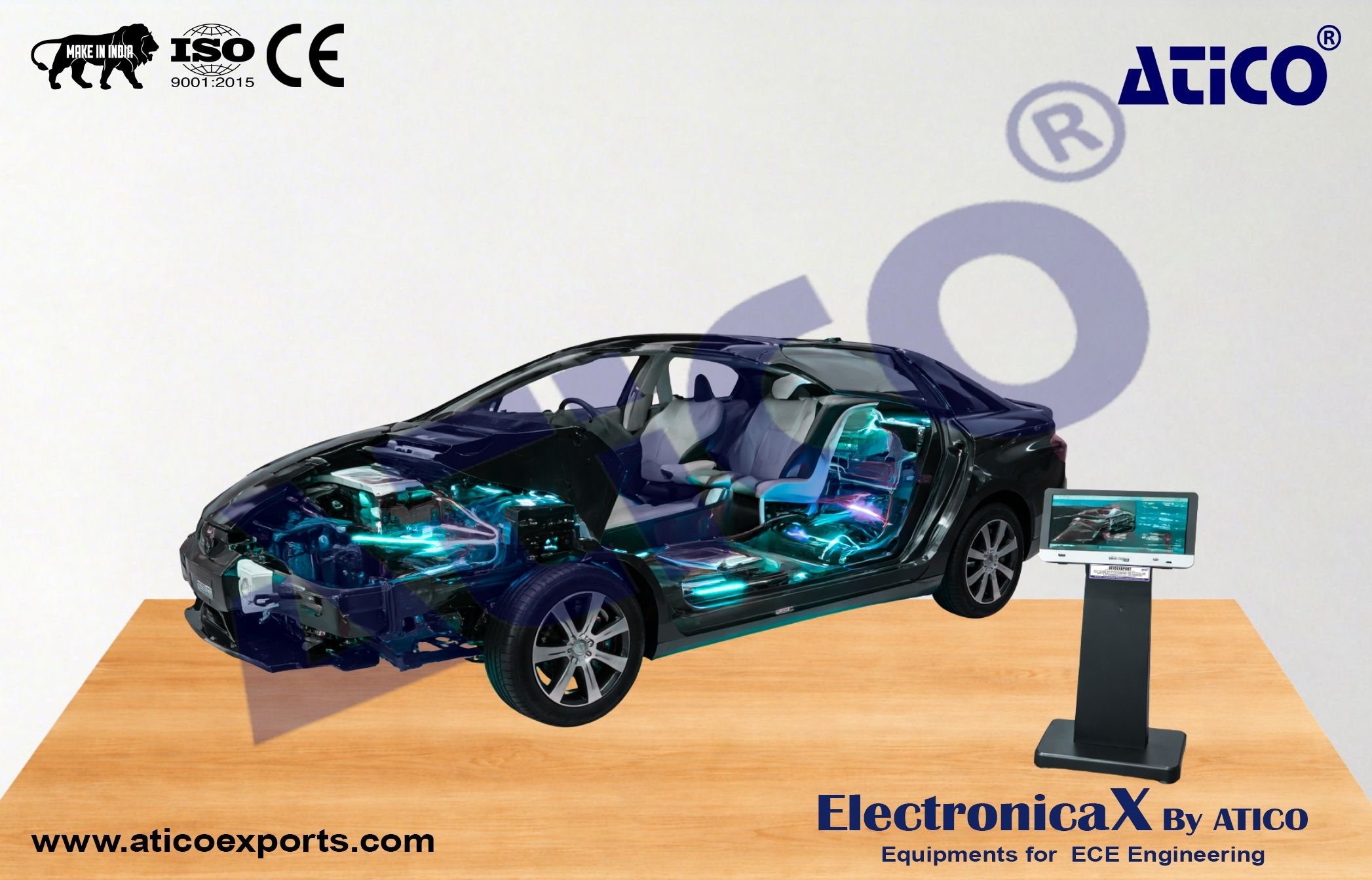 Sectioned Automotive Vehicle Chassis Toyota Mirai