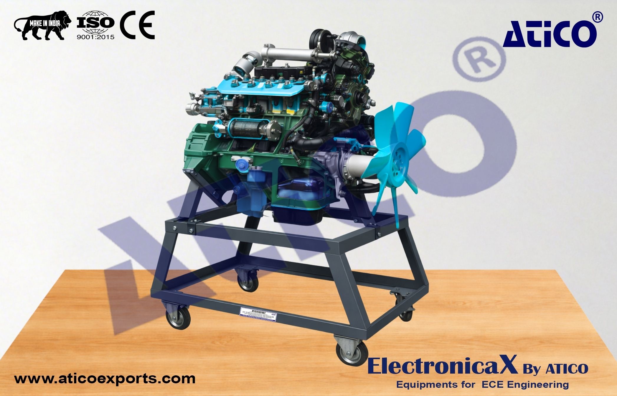 Sectioned Engine Parts