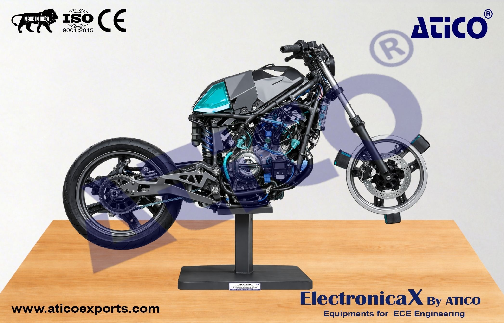 Sectioned Motorcycle Chassis