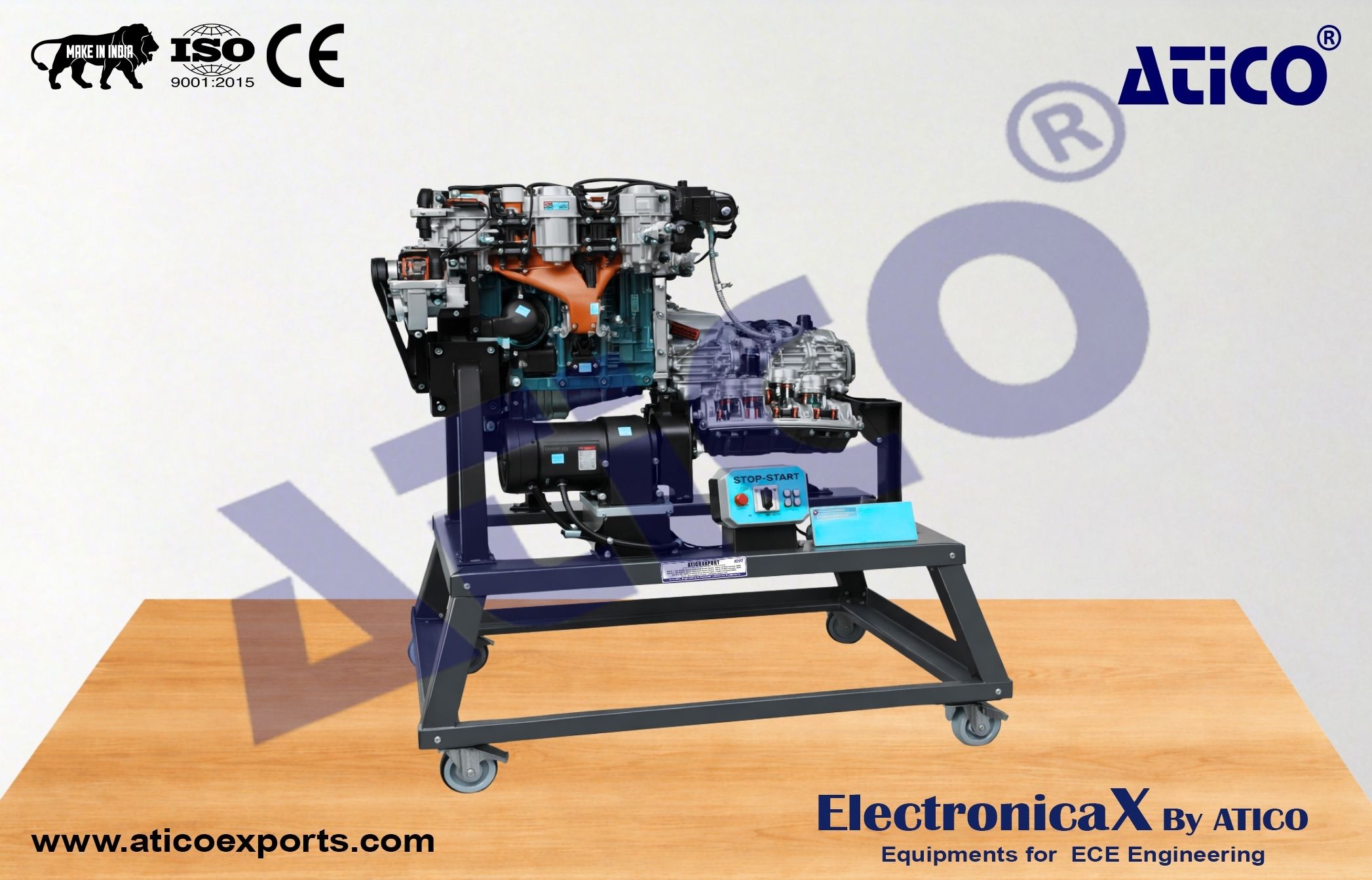 Sectioned Petrol Engines