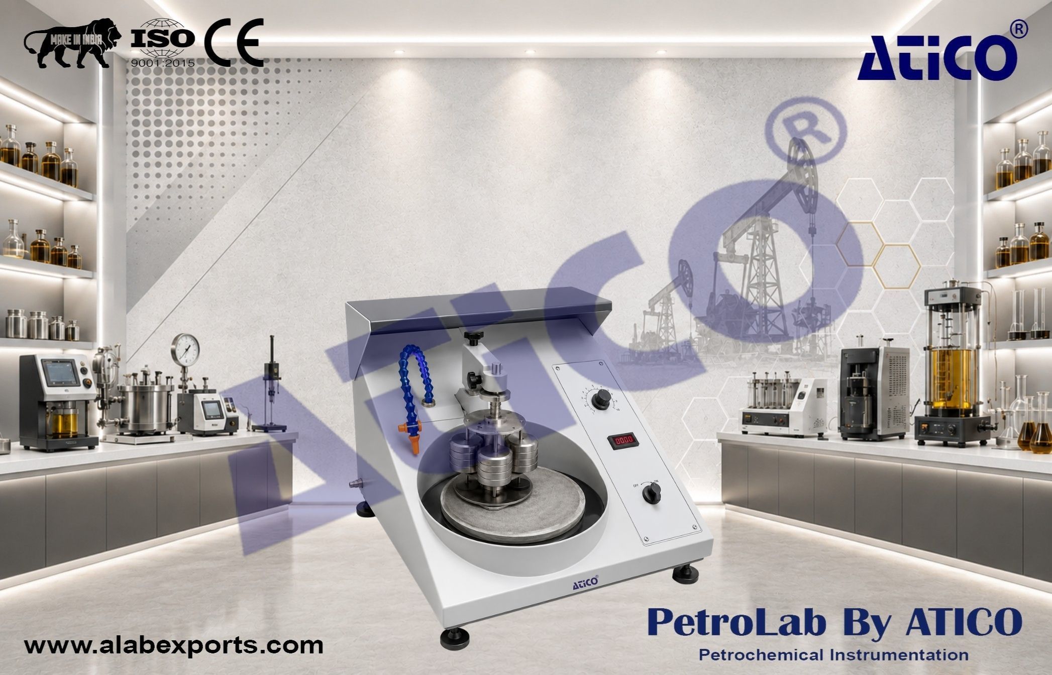 Semi automated polishing machine laboratory and Oilfield instruments