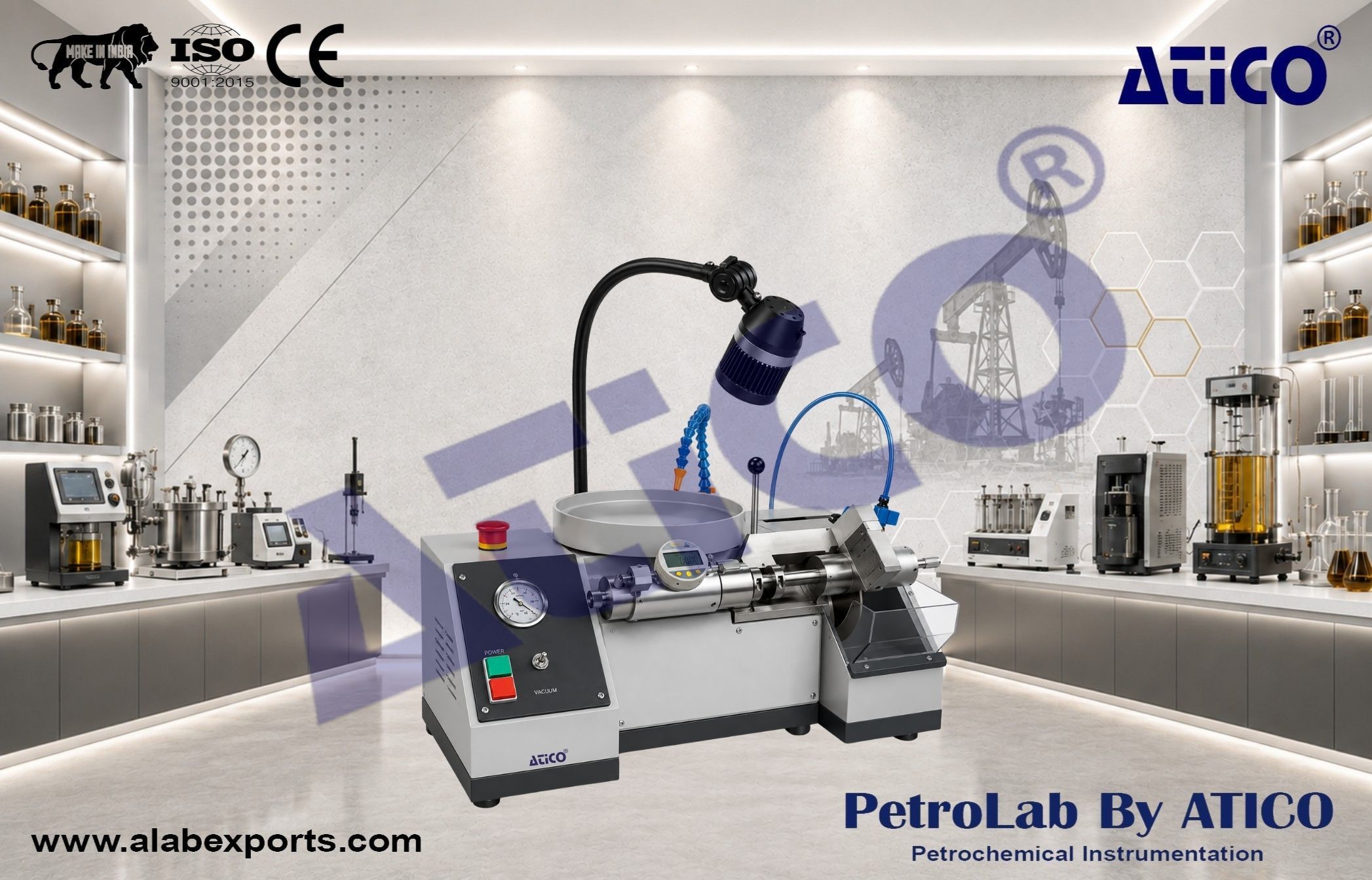 Slicing grinding and lapping machine laboratory and Oilfield instruments
