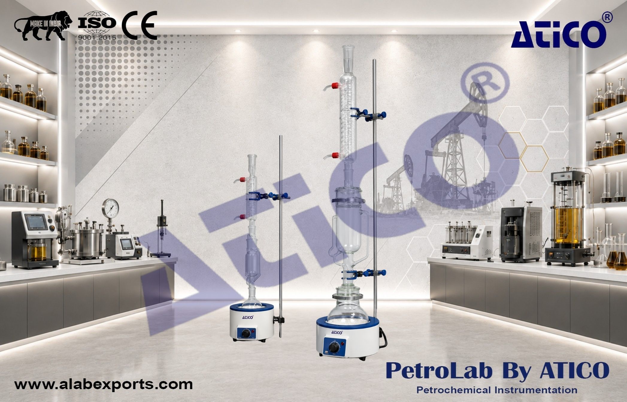 Soxhlet extractor laboratory and Oilfield instruments