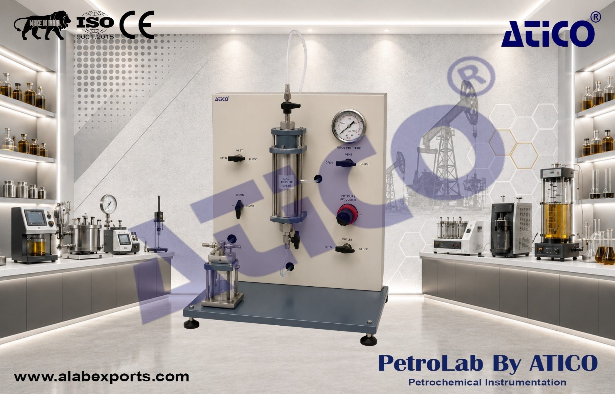 Steady state gas permeameter and porosimeter Routine core analysis Instruments