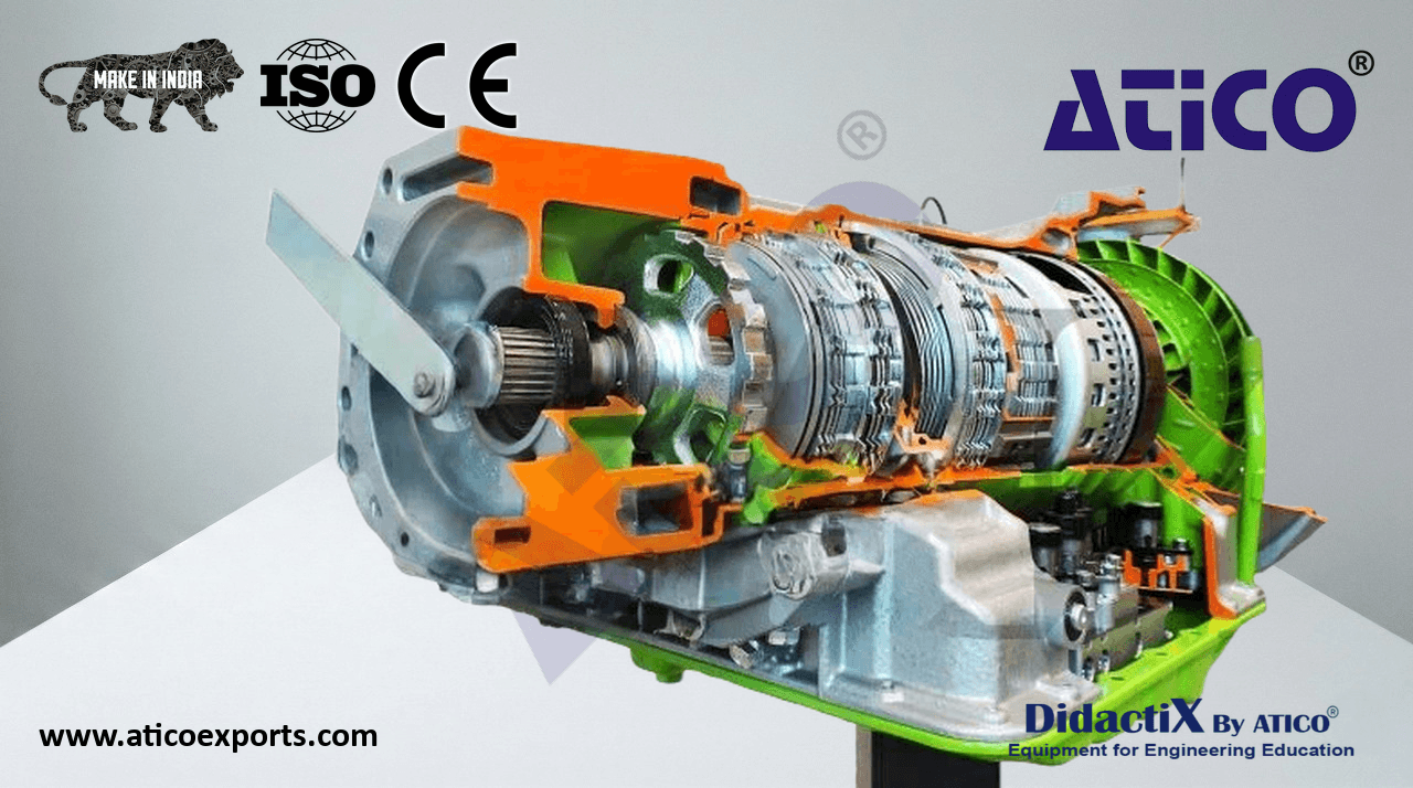 Transmission Cut-Away, Automatic, 4WD, 5 Speed + Reverse