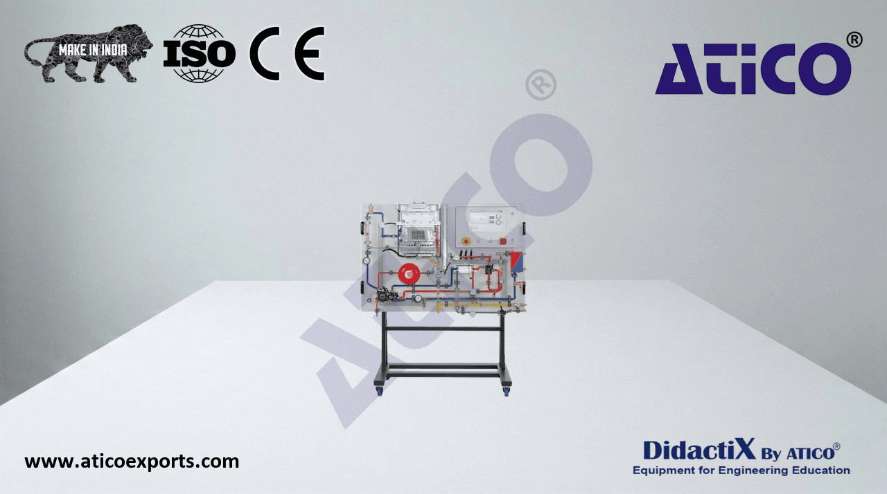 Training panel function of gas heater