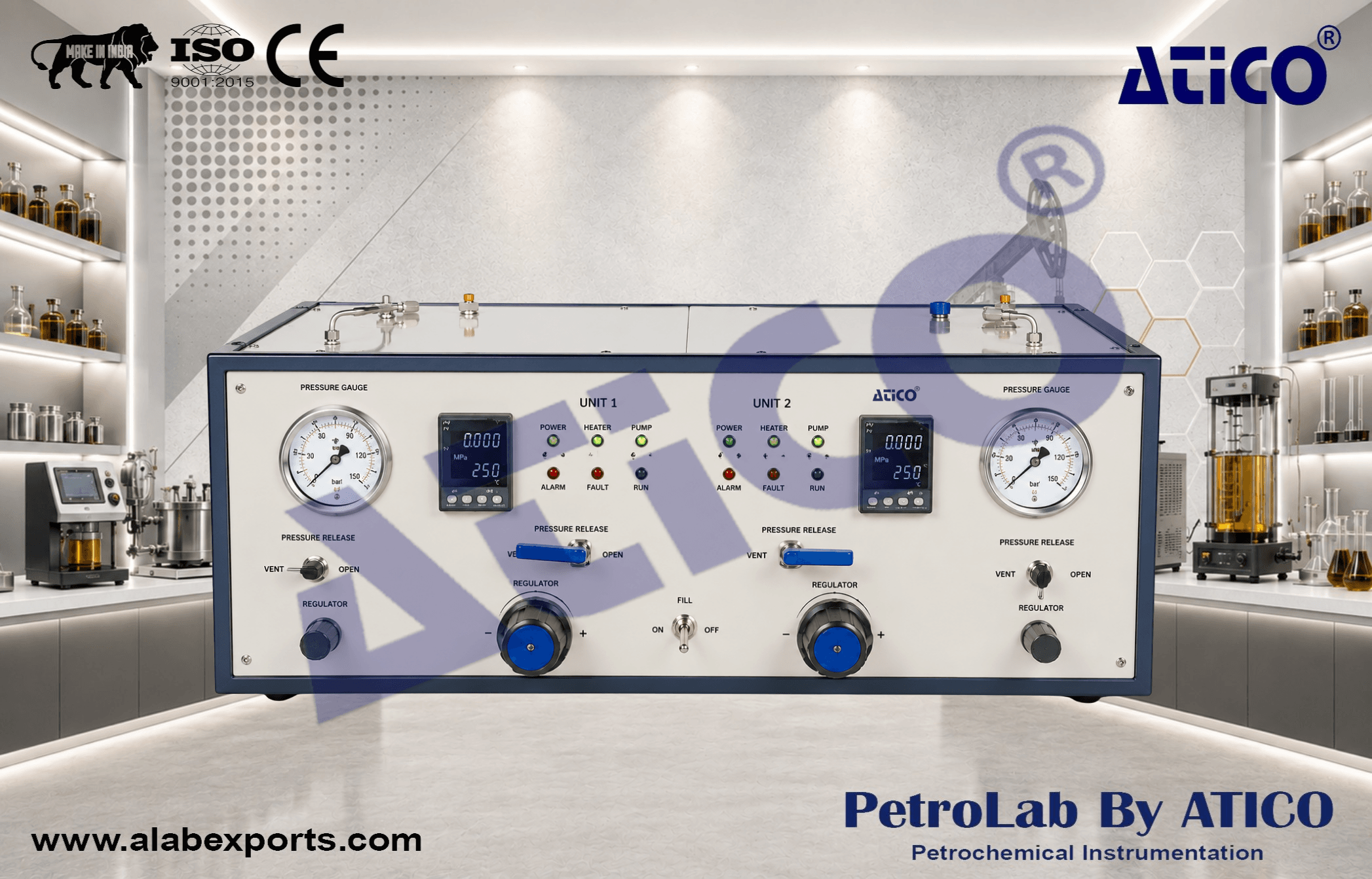Ultrasonic Cement Analyzer, Dual Cell 20 KSI oil and petroleum testing instruments by ATICO EXPORT