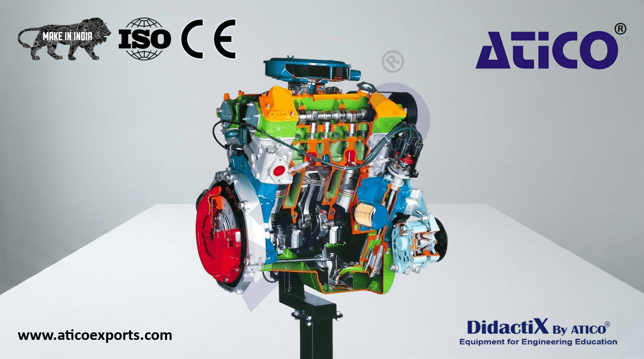 V6 Gas Engine with Carburetor, Manual Operation