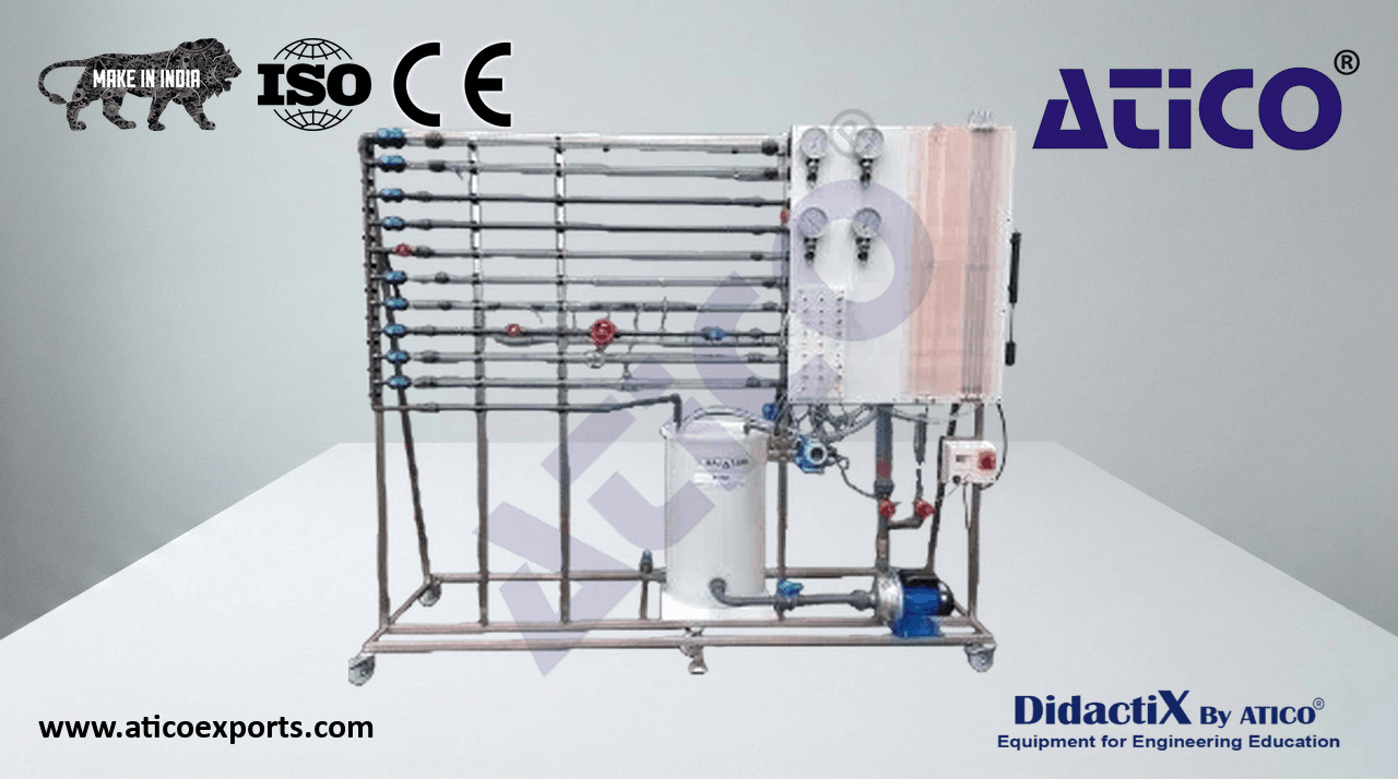 Vertical Parallel Fluid Dynamics Study Bench