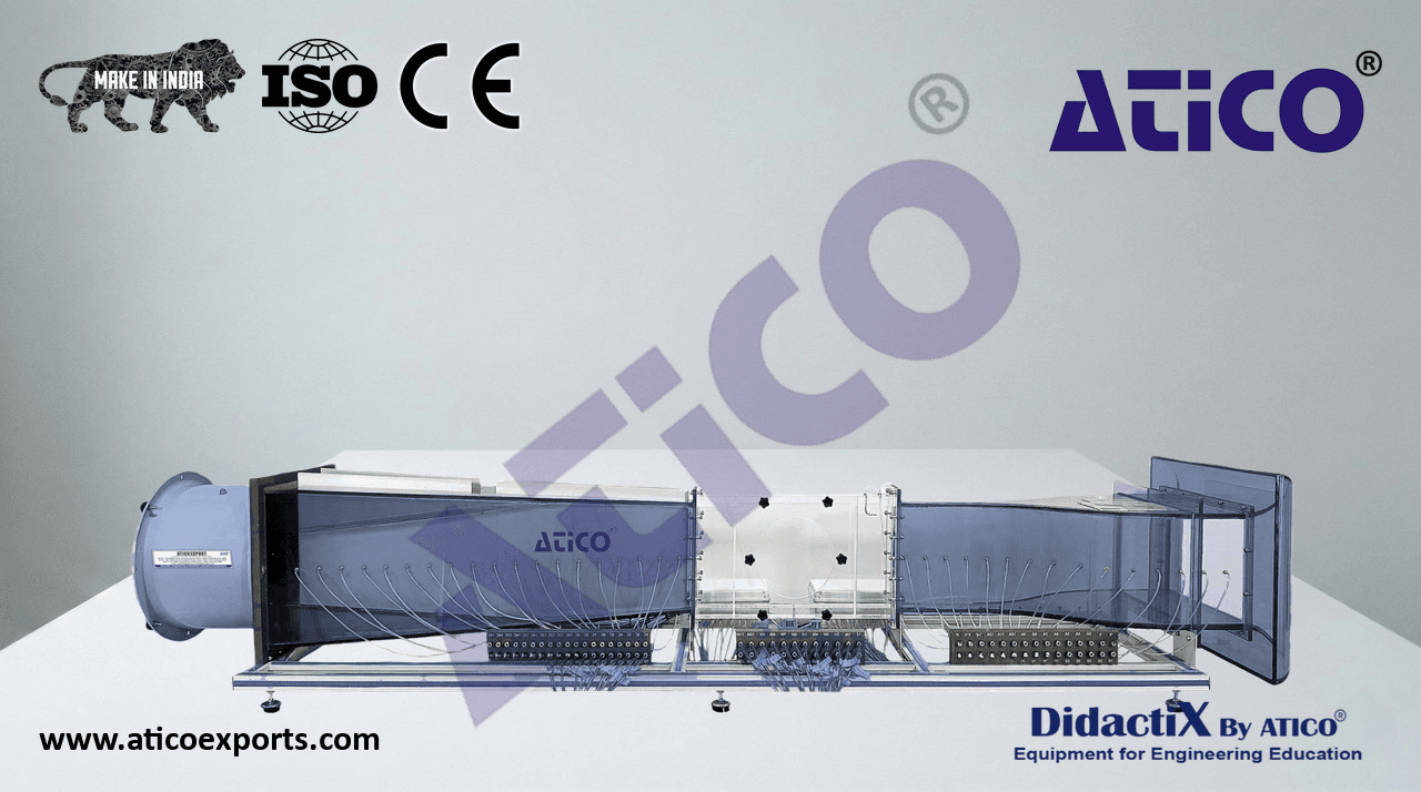 Computer Controlled Aerodynamic Tunnel, 50X250 mm