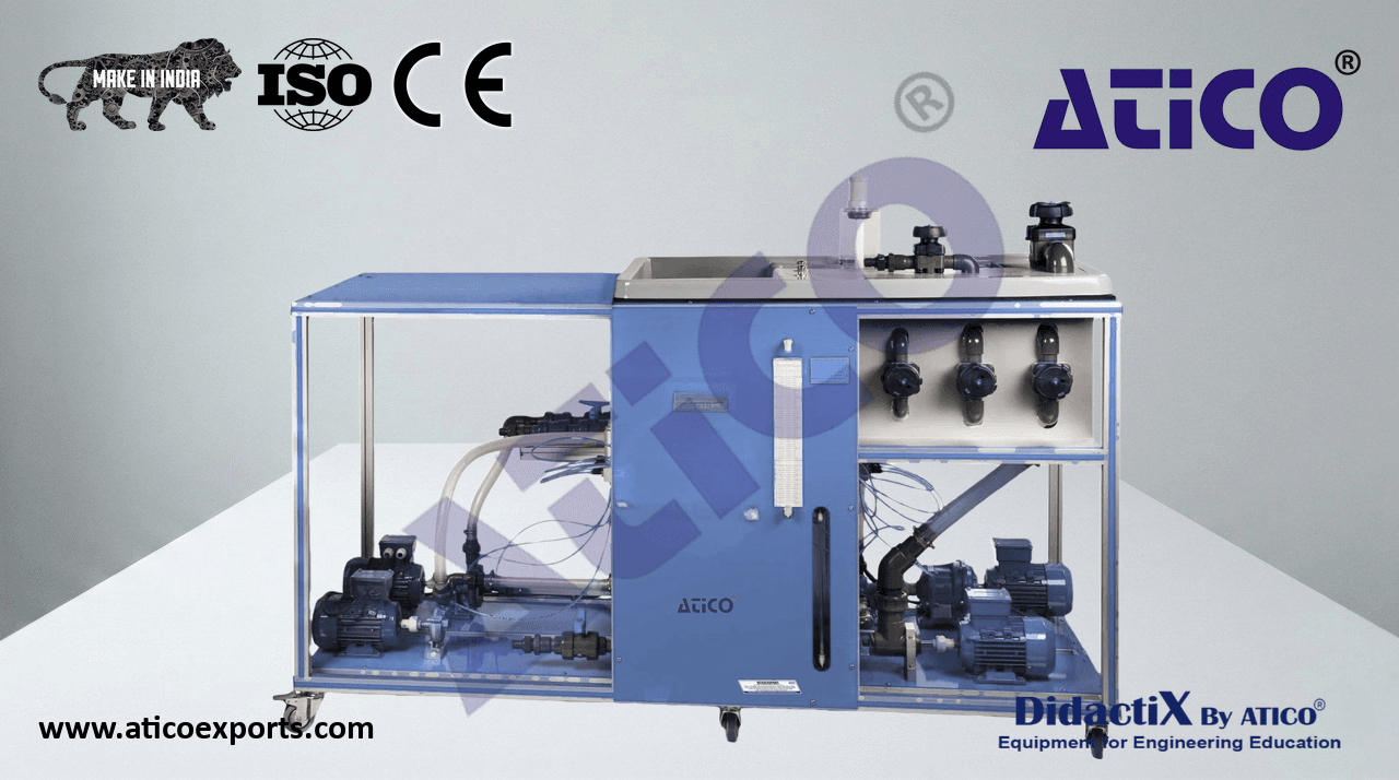 Computer Controlled Multipump Testing Bench (4 types of pumps)