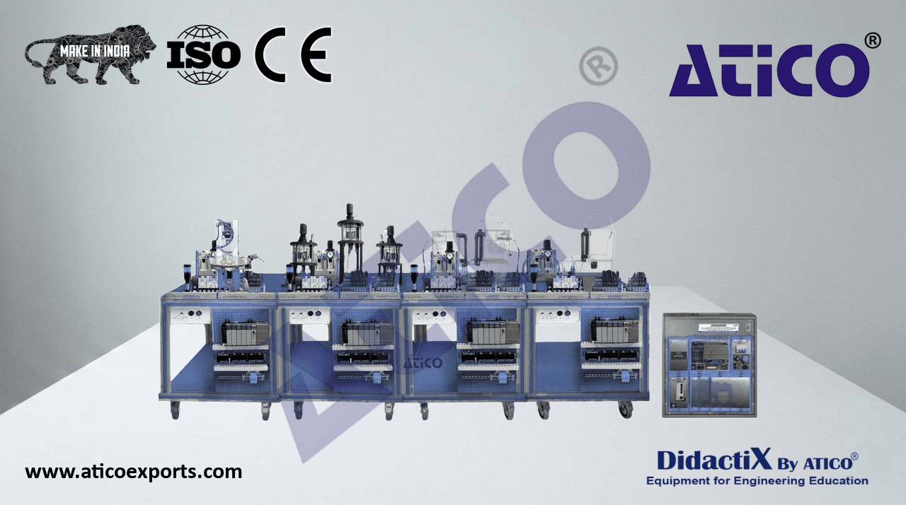 Flexible Manufacturing System for Filtering, Mixing, Industrial Process Control, and Bottling