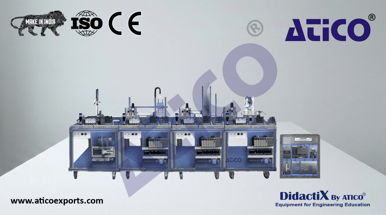 Flexible Manufacturing System for Transport, Assembly, Selection (Material and Color), and Storage