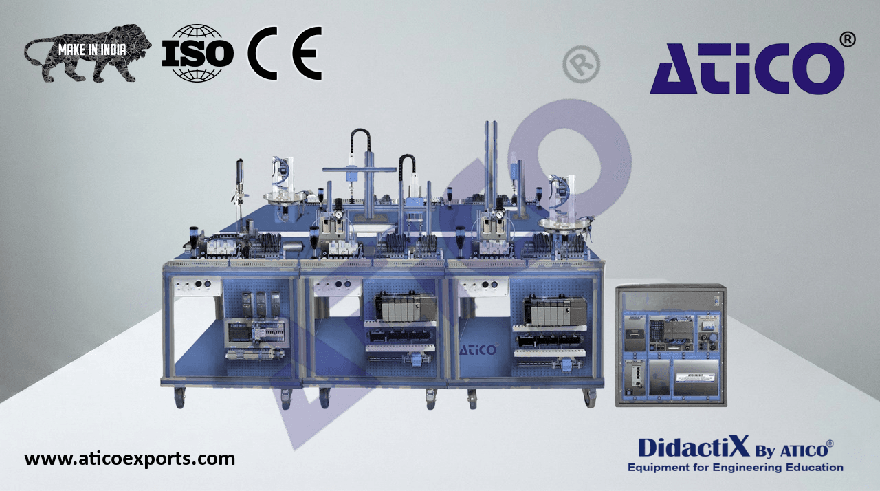 Flexible Manufacturing System for Transport, Assembly, Selection, Screwing, and Storage