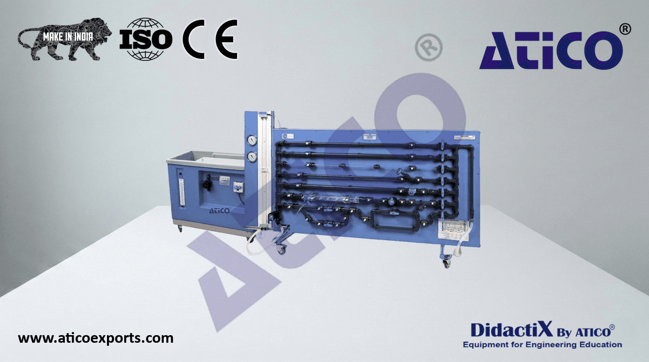Fluid Friction in Pipes Unit, with Hydraulics Bench (FME00)