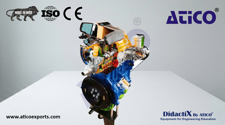 4-Cylinder Gas Engine with Variable Valve Timing, Indirect Injection, Electrical Operation