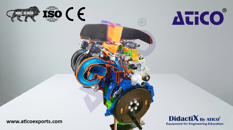 4-Cylinder Gas Engine with Variable Valve Timing, Indirect Injection, Manual Operation