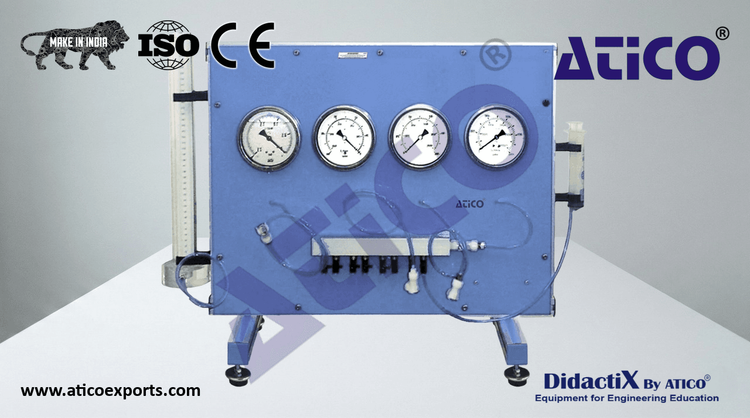 4 Bourdon type Manometers Unit