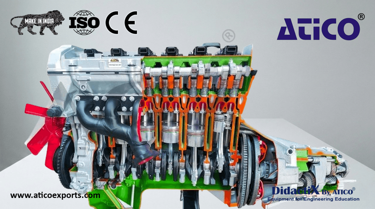 6-Cylinder Gas Engine with Multipoint Electronic Injection & Dual Overhead Camshaft